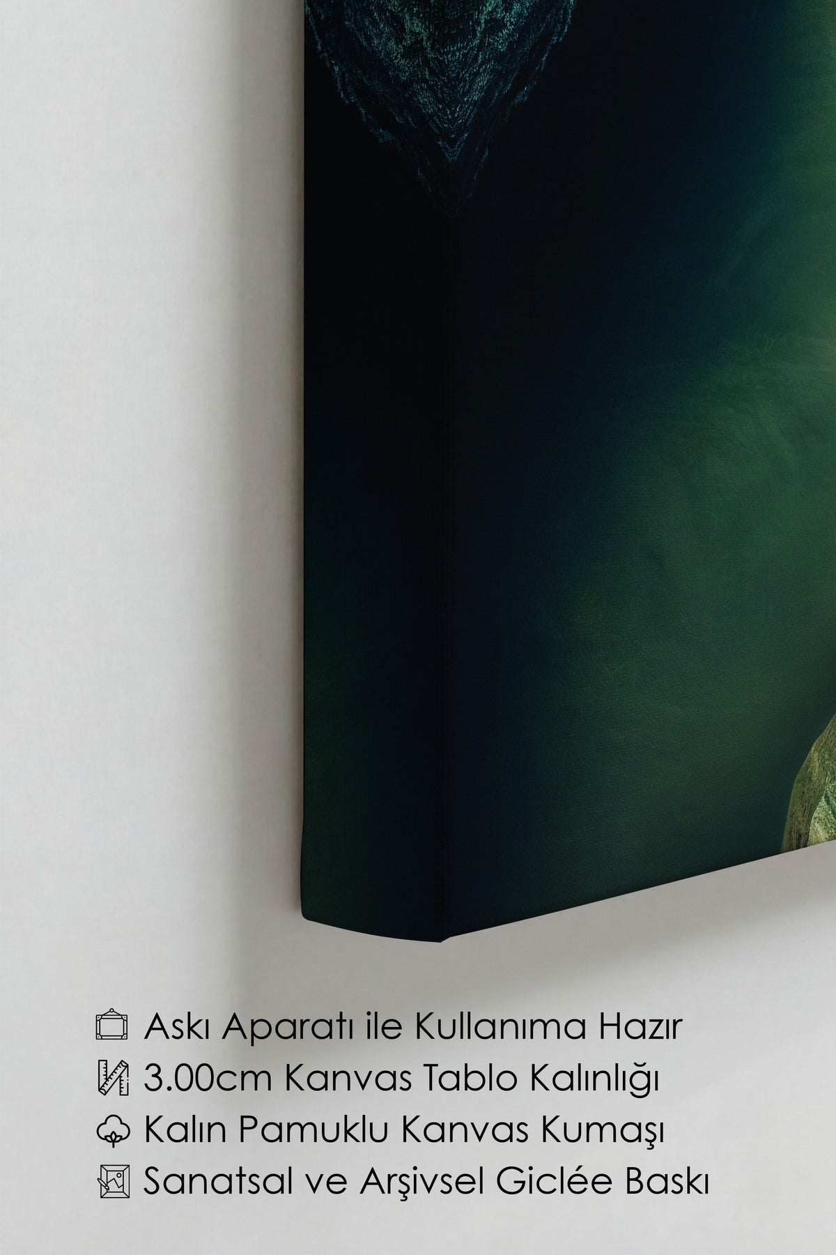 Sahil ve Kayalık Manzarası Fotoğraf Kanvas Tablo
