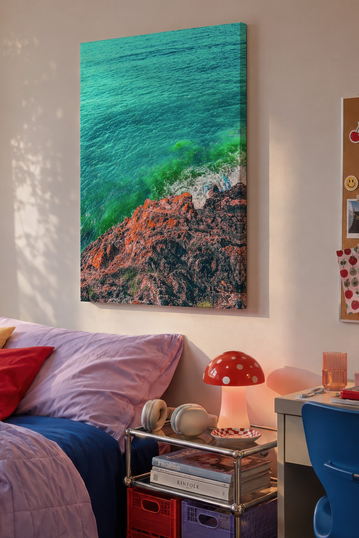 Kıyı Deniz Manzarası Fotoğraf Kanvas Tablo