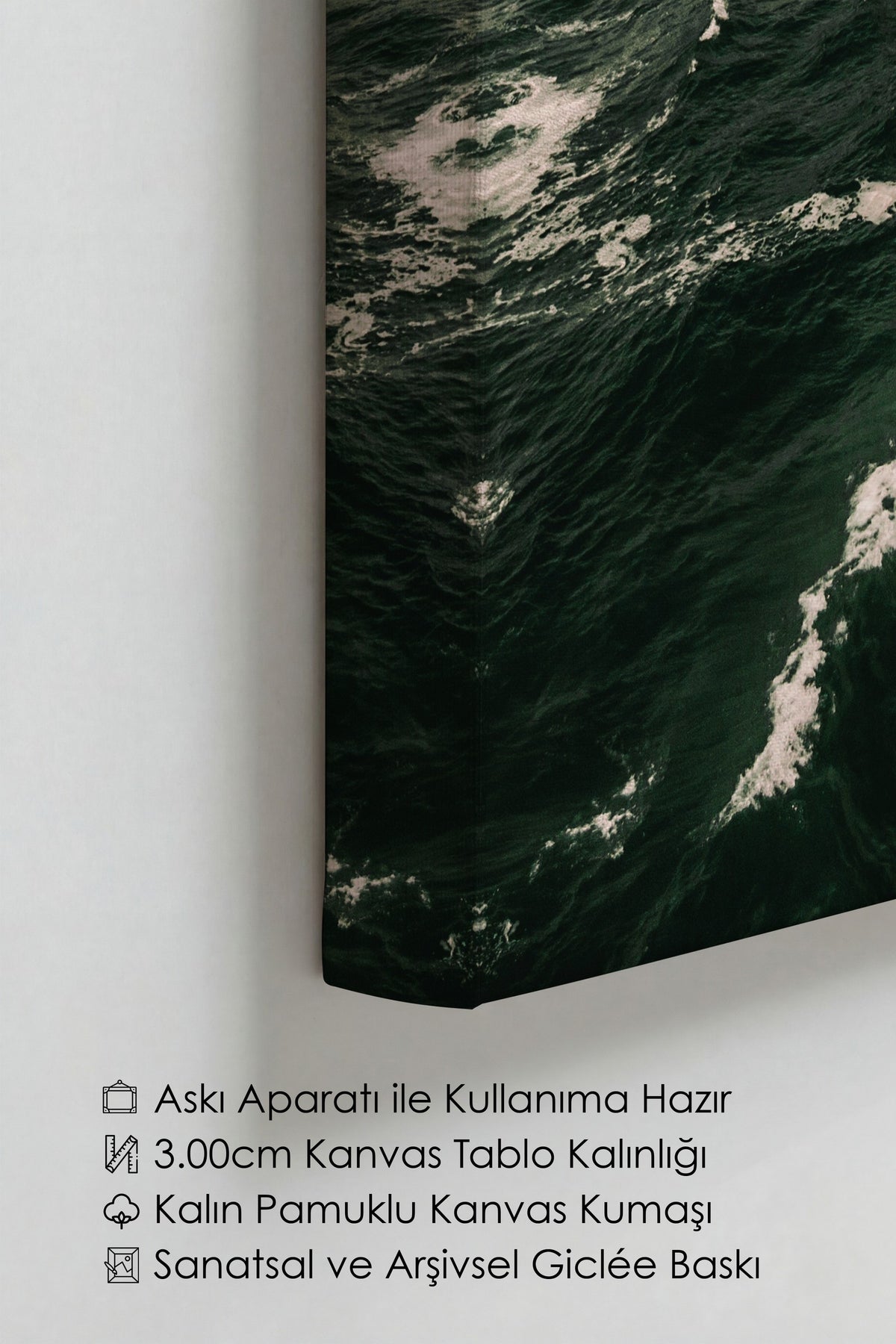 Kıyı ve Deniz Manzarası Fotoğraf Kanvas Tablo