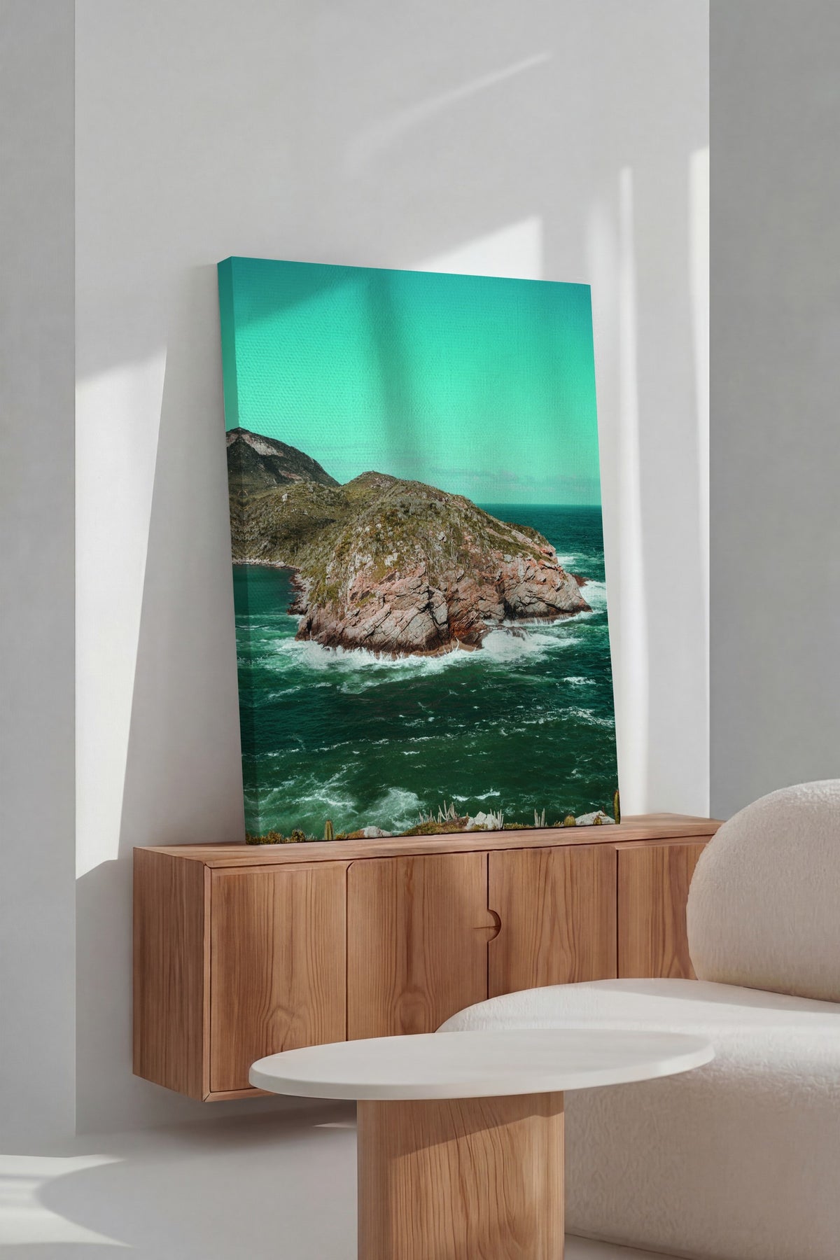 Farklı Tonlarda Kıyı Manzarası Fotoğraf Kanvas Tablo — NO:105836