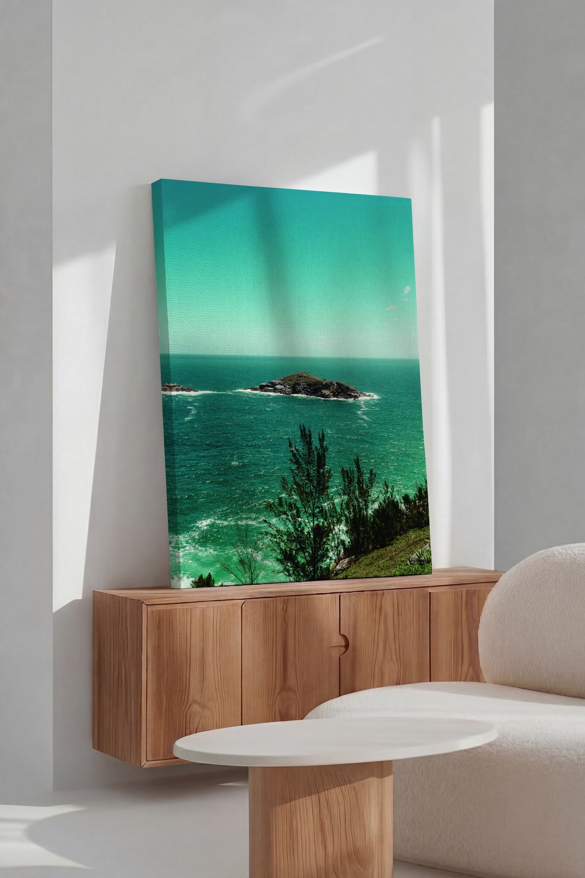 Ada Manzarası Fotoğraf Kanvas Tablo