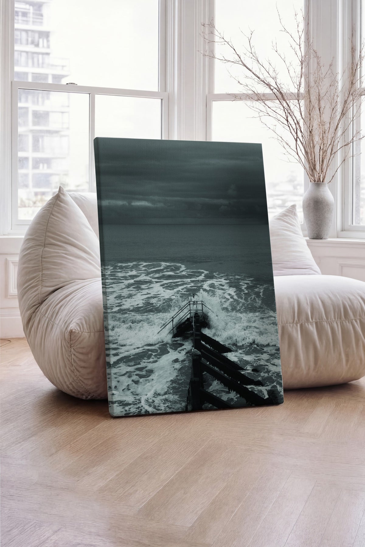 Deniz ve İskele Fotoğraf Kanvas Tablo