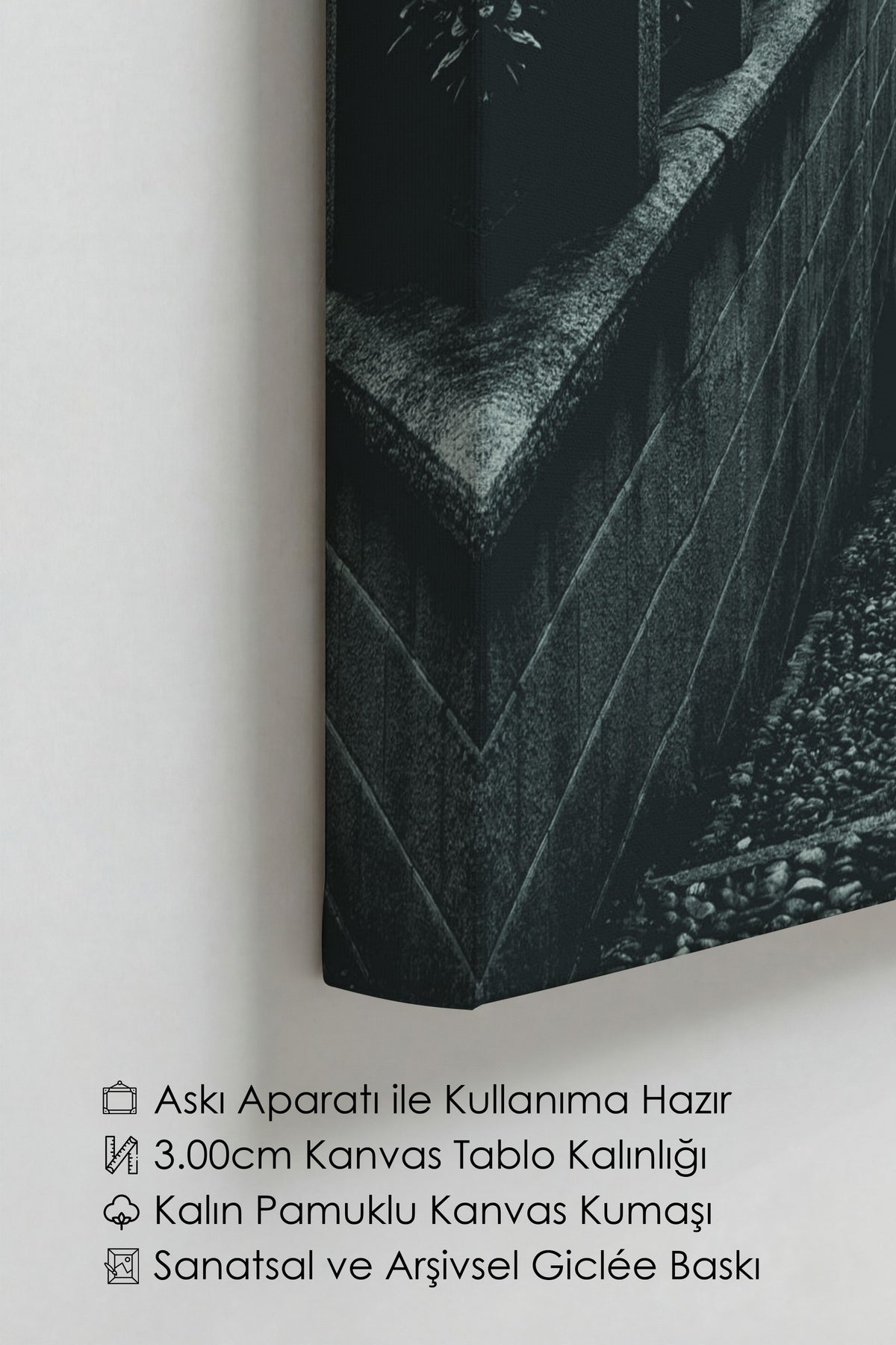 Göl Kıyısı Manzarası Fotoğraf Kanvas Tablo