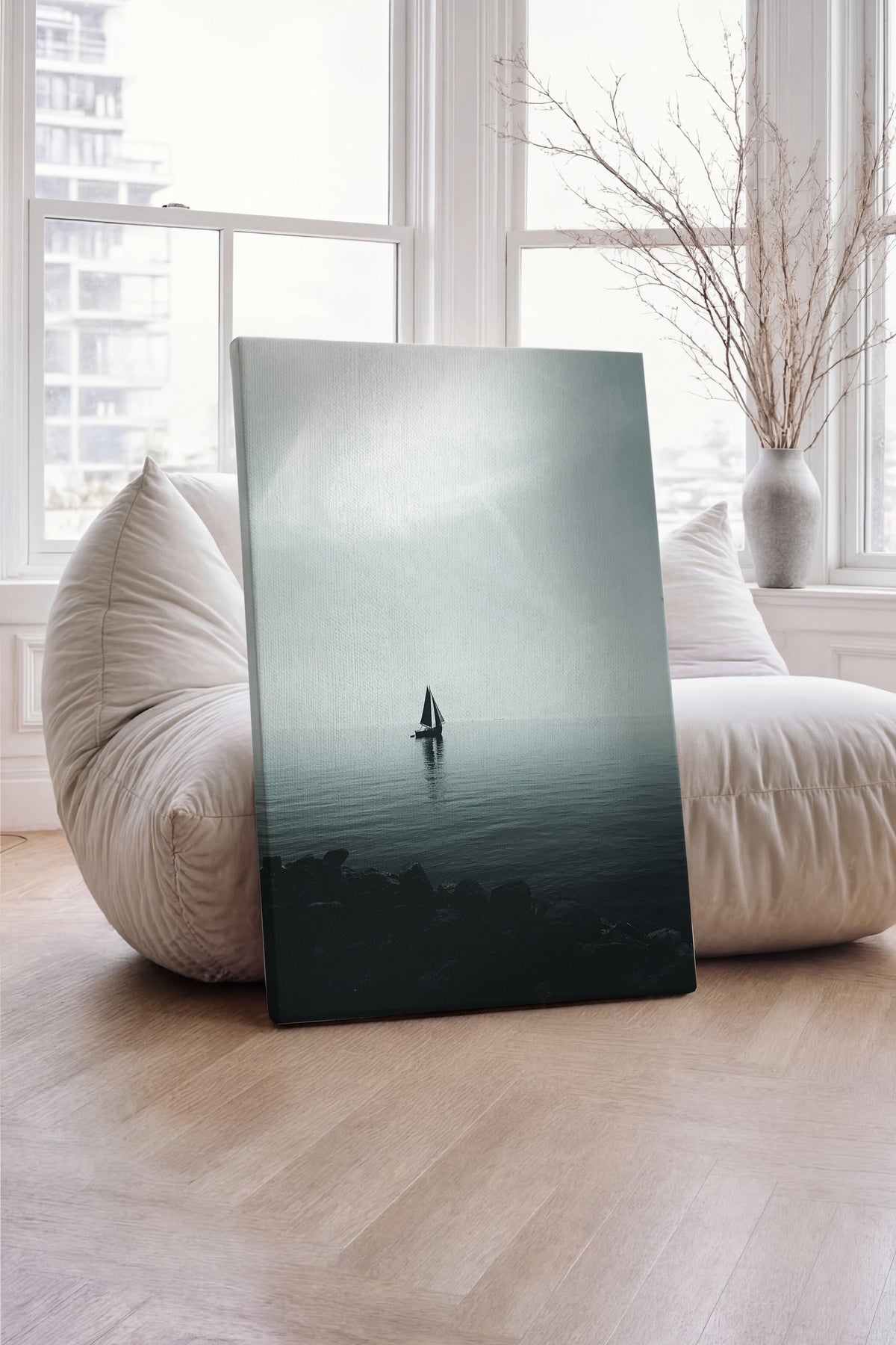 Yelkenli ve Deniz Fotoğraf Kanvas Tablo