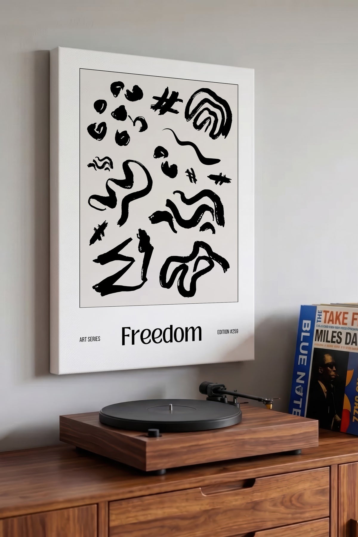 Freedom Maximalist Kanvas Tablo