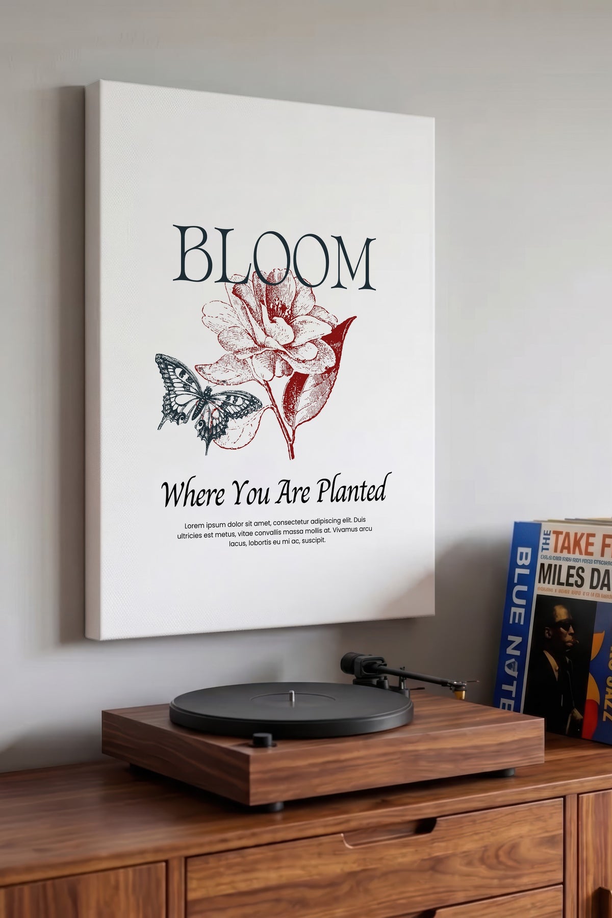 BLOOM Where You Are Planted Maximalist Kanvas Tablo