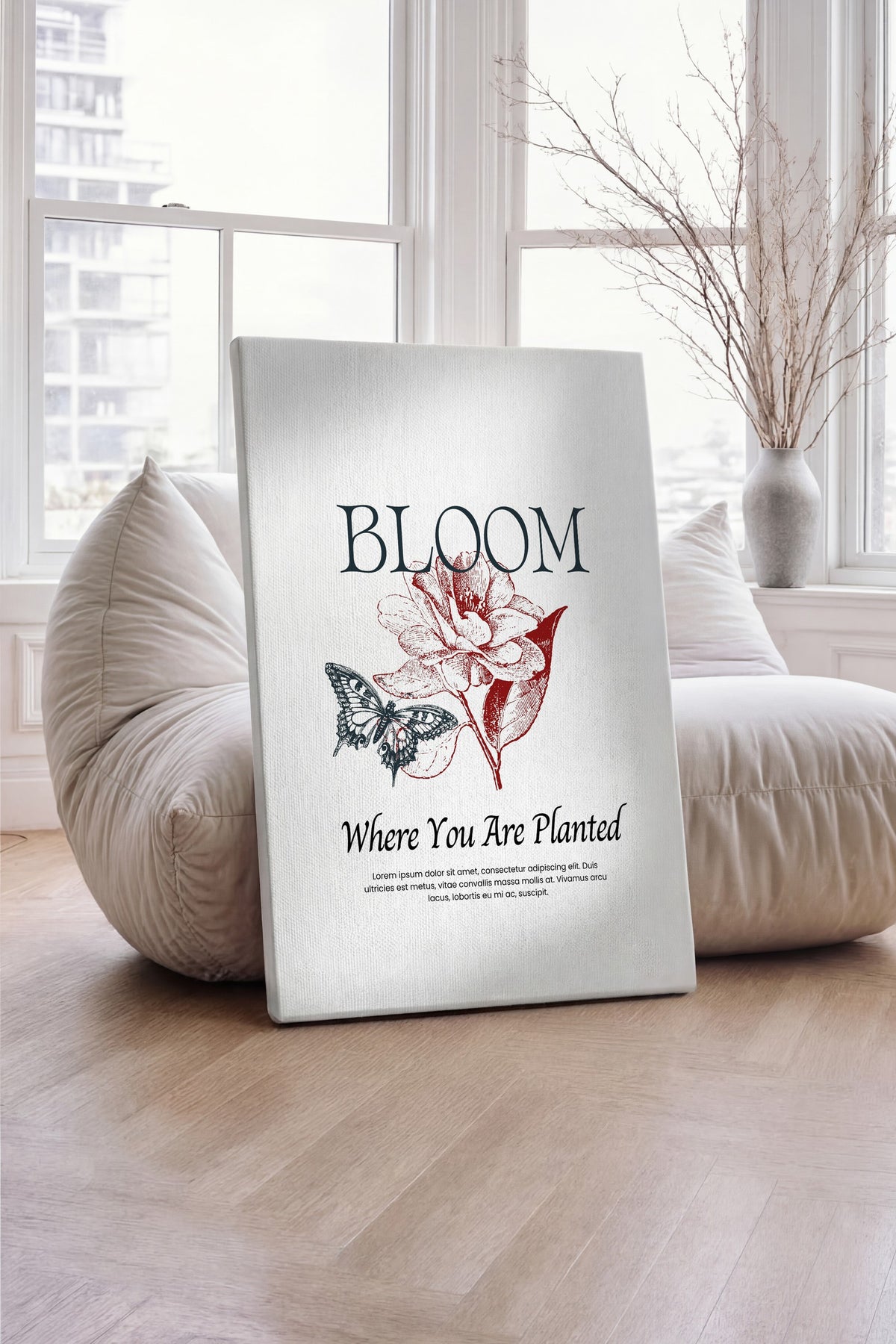 BLOOM Where You Are Planted Maximalist Kanvas Tablo