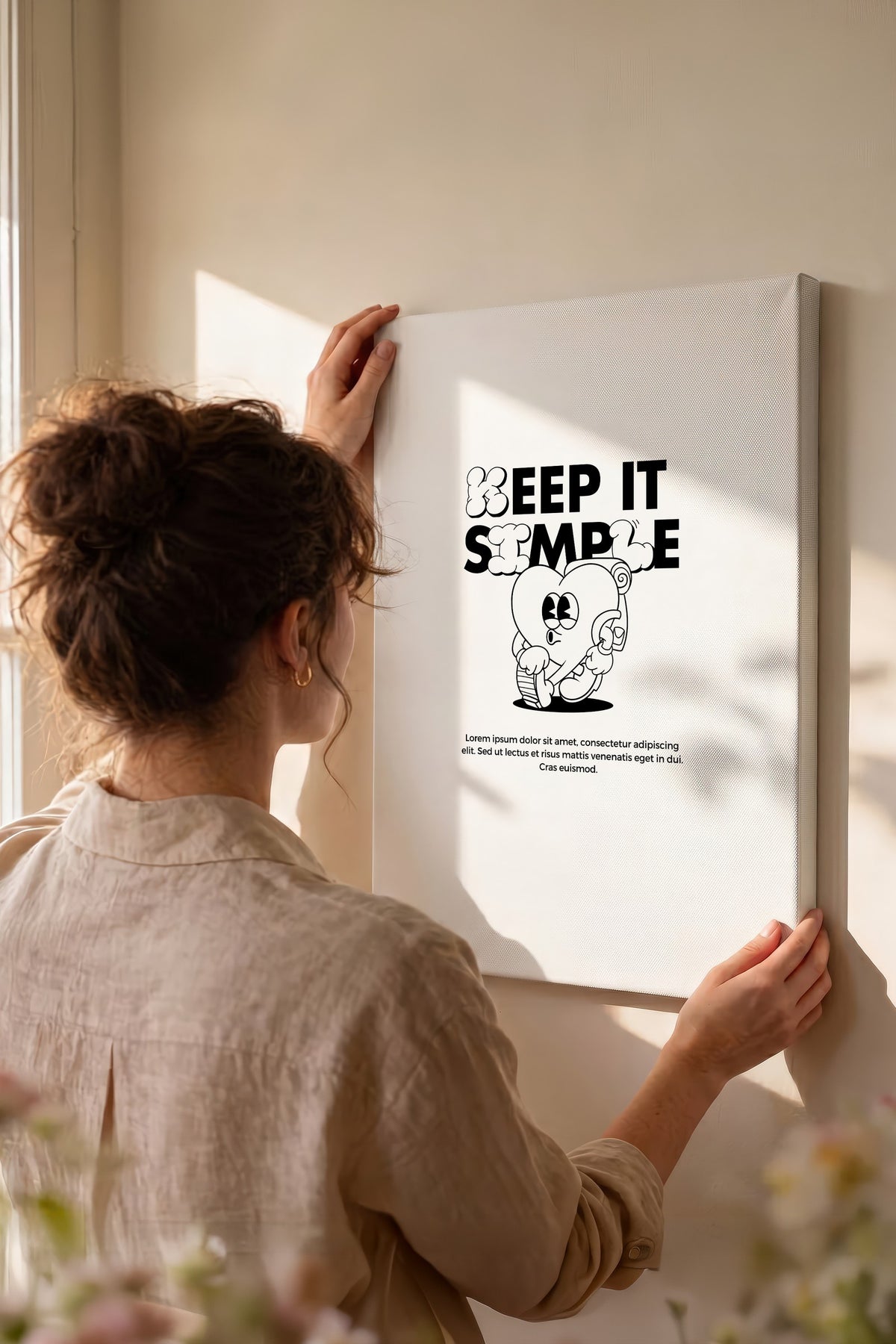 KEEP IT SIMPLE Maximalist Kanvas Tablo