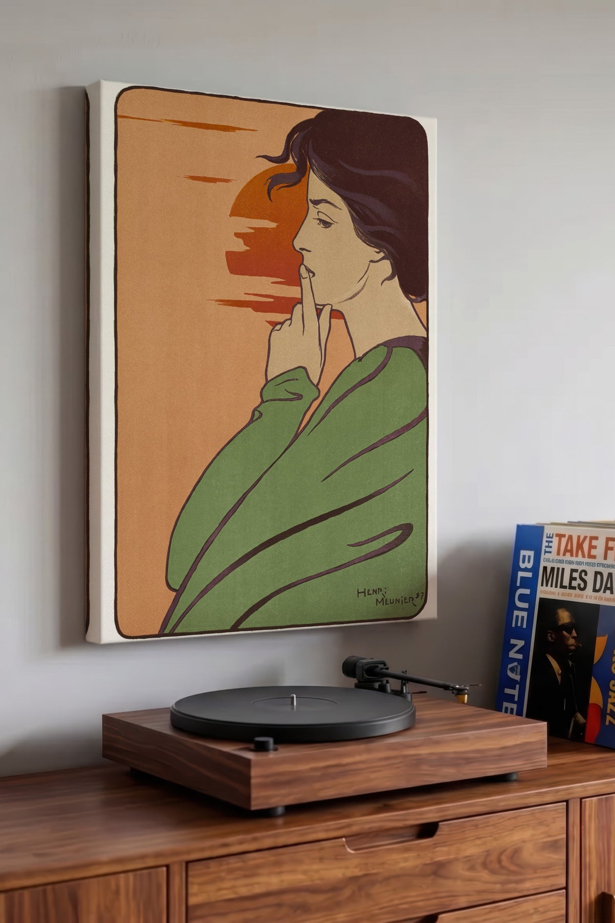 Kadın Portresi Maximalist Kanvas Tablo