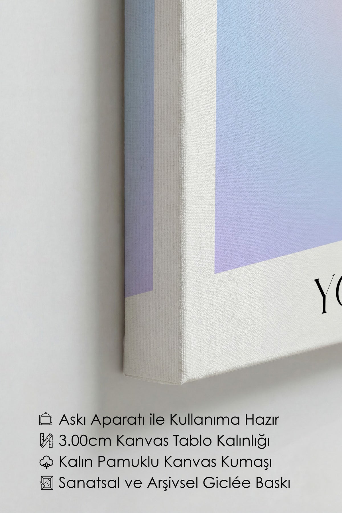 You Create - Mavi Aura Kanvas Tablo