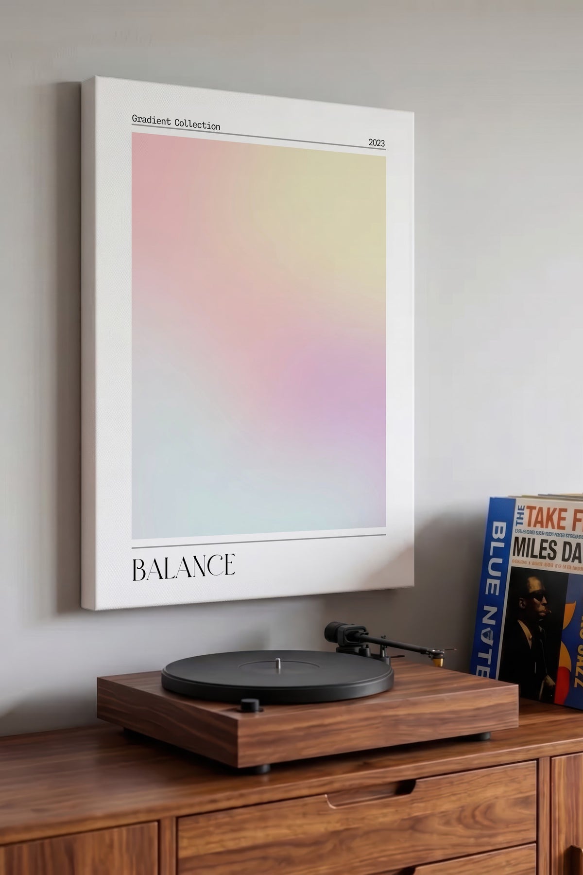 Farklı Tonlarda BALANCE Aura Kanvas Tablo — NO:106265