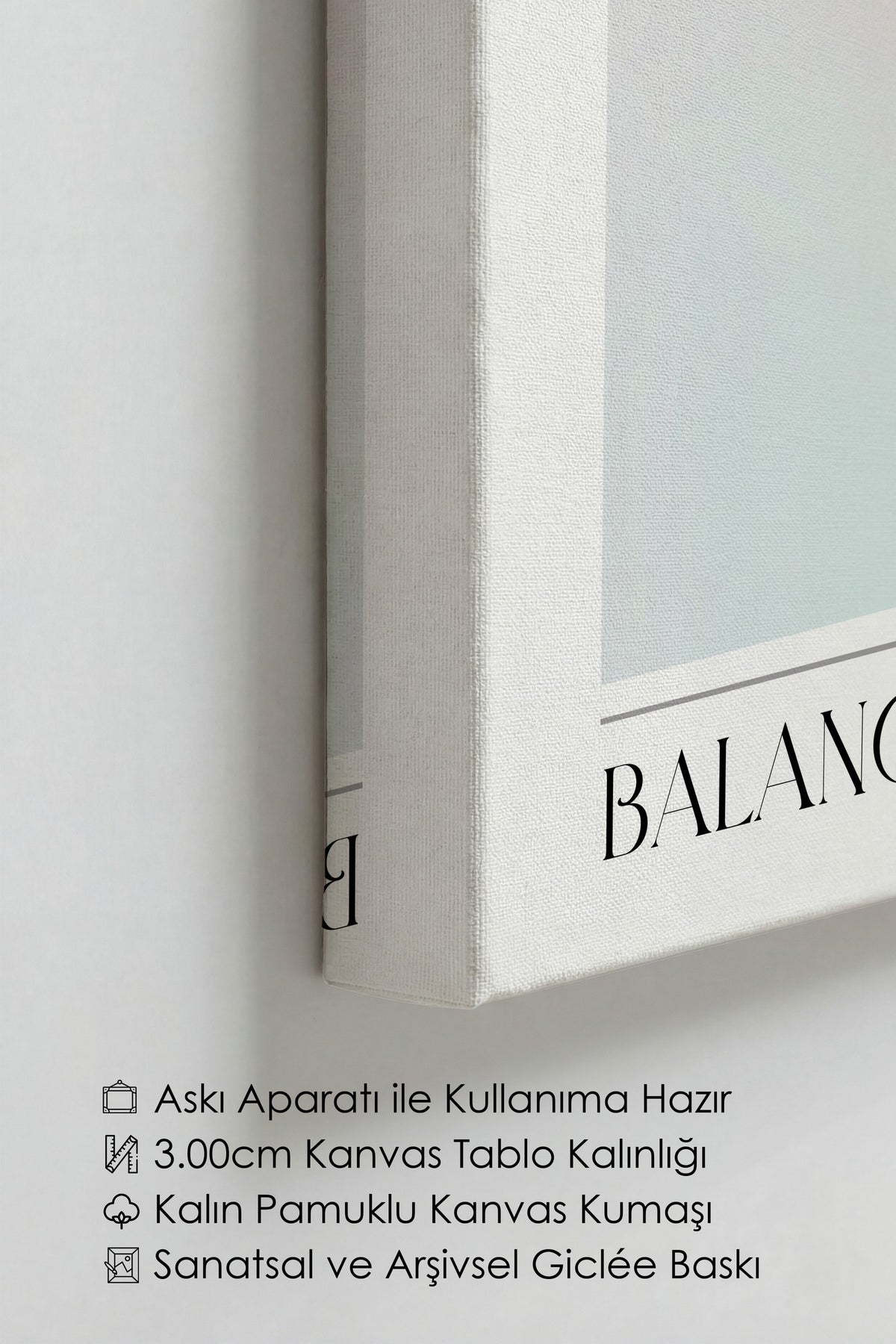 Farklı Tonlarda BALANCE Aura Kanvas Tablo — NO:106265
