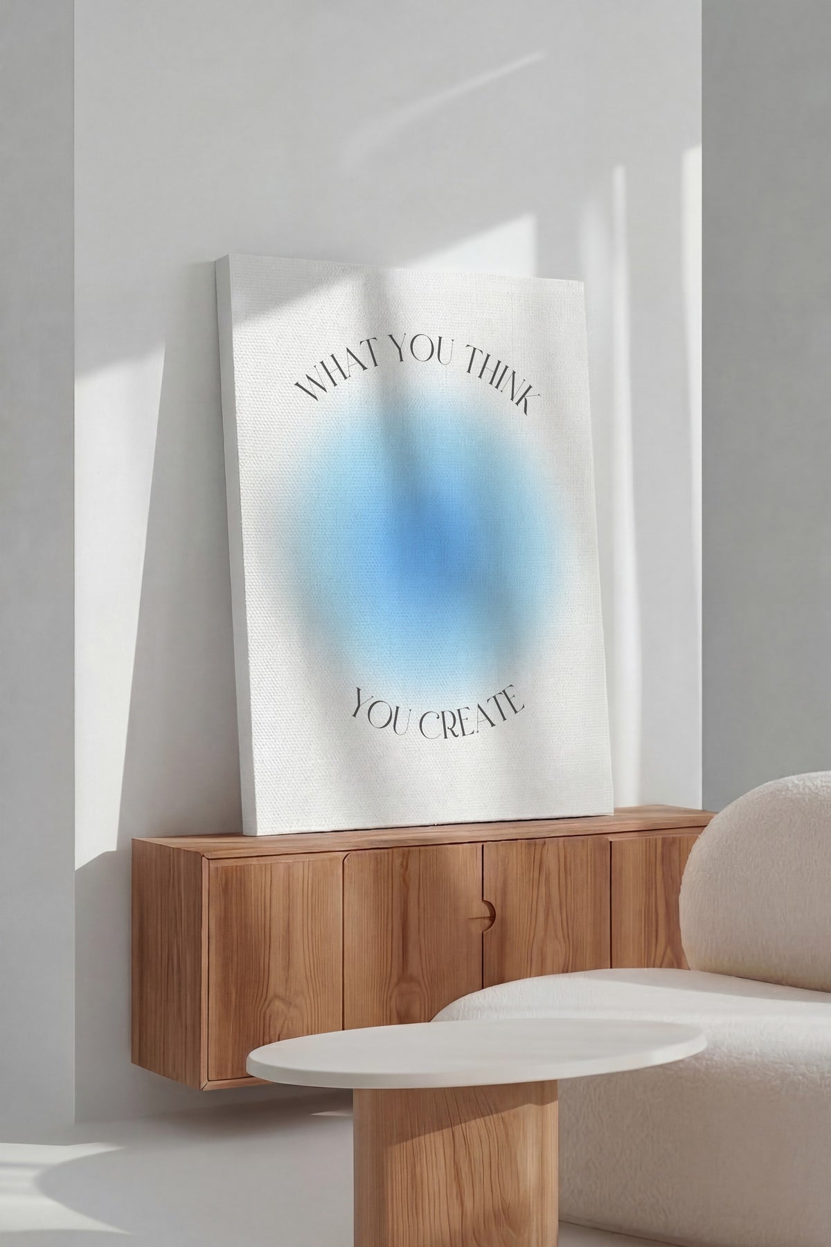 WHAT YOU THINK YOU CREATE Aura Kanvas Tablo