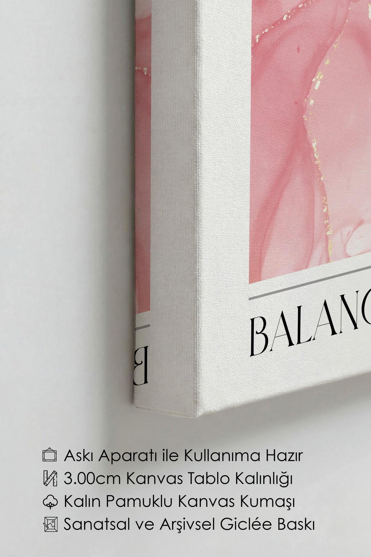 Farklı Tonlarda BALANCE Aura Kanvas Tablo — NO:106276
