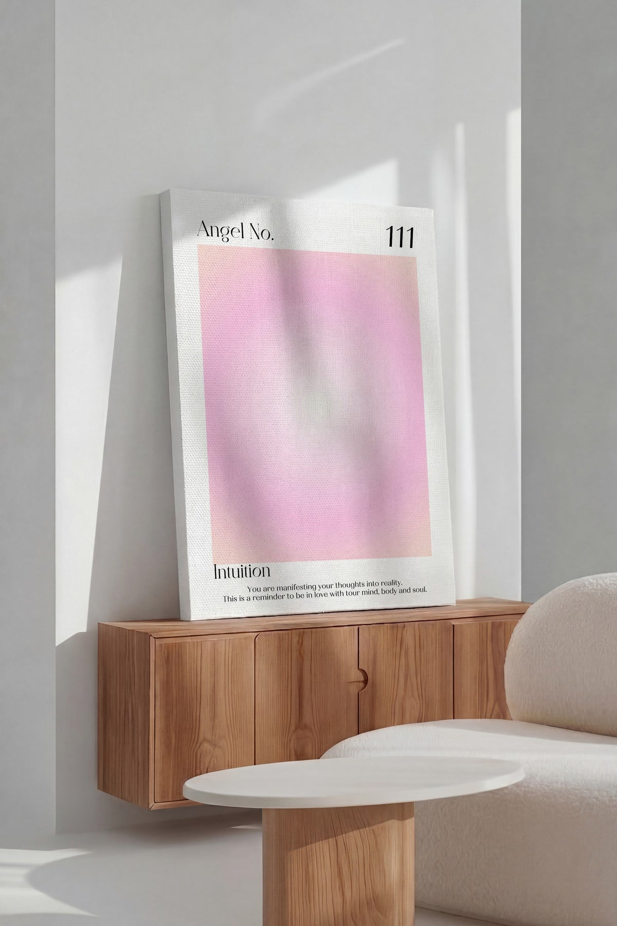 Angel No. 111 Aura Kanvas Tablo