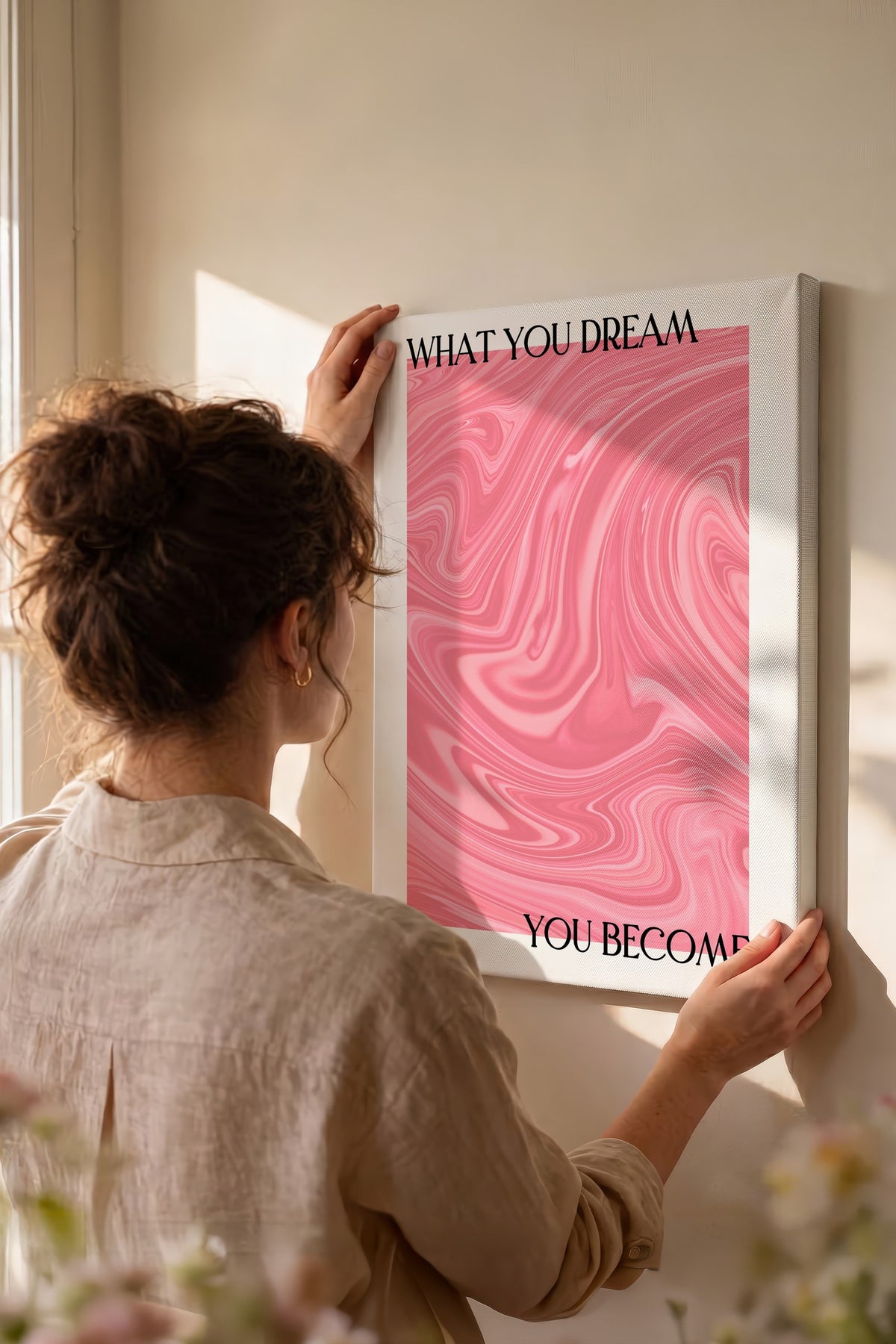WHAT YOU DREAM YOU BECOME Aura Kanvas Tablo