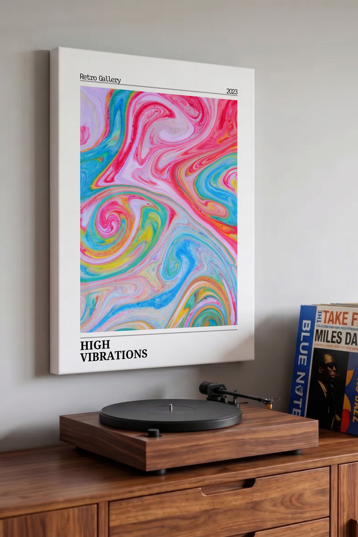 HIGH VIBRATIONS Aura Kanvas Tablo