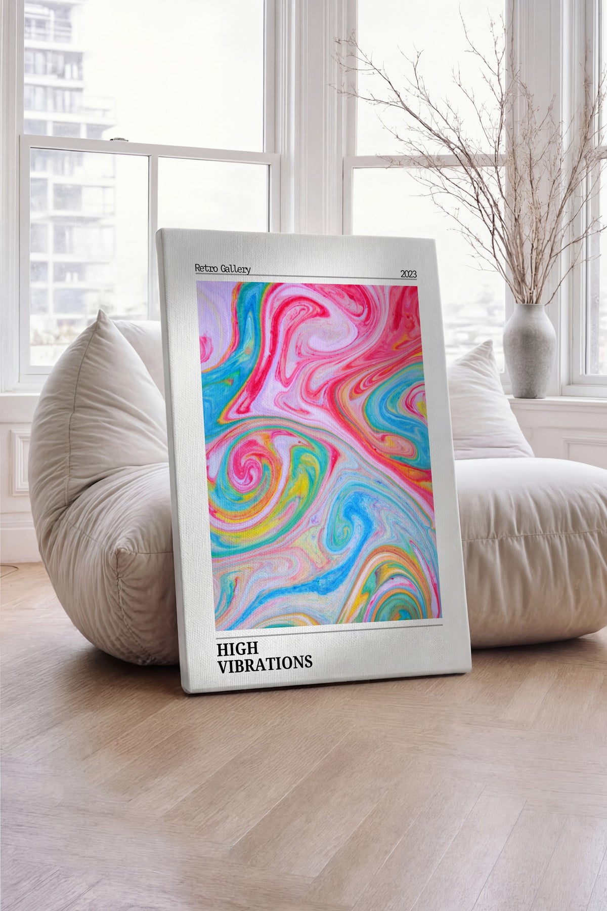 HIGH VIBRATIONS Aura Kanvas Tablo