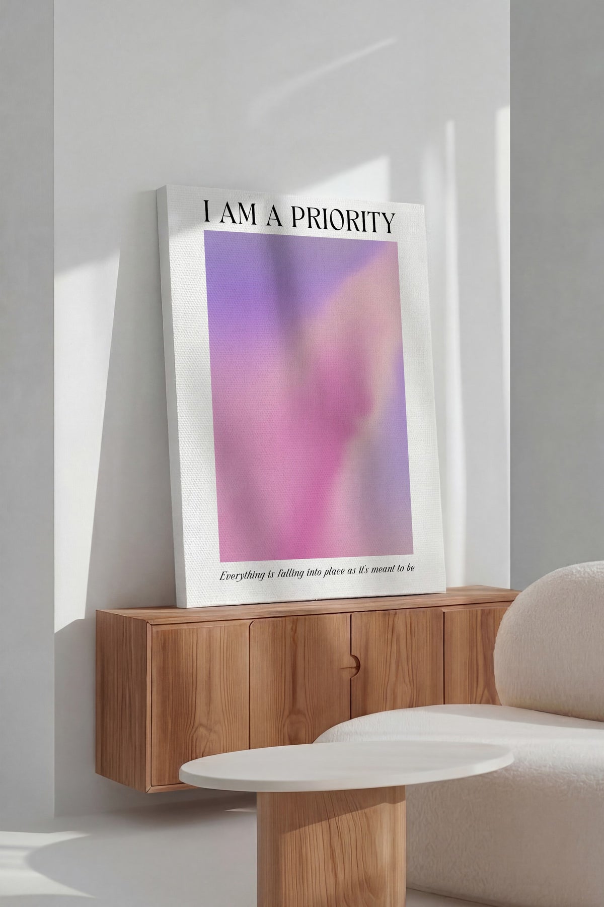 I AM A PRIORITY Aura Kanvas Tablo