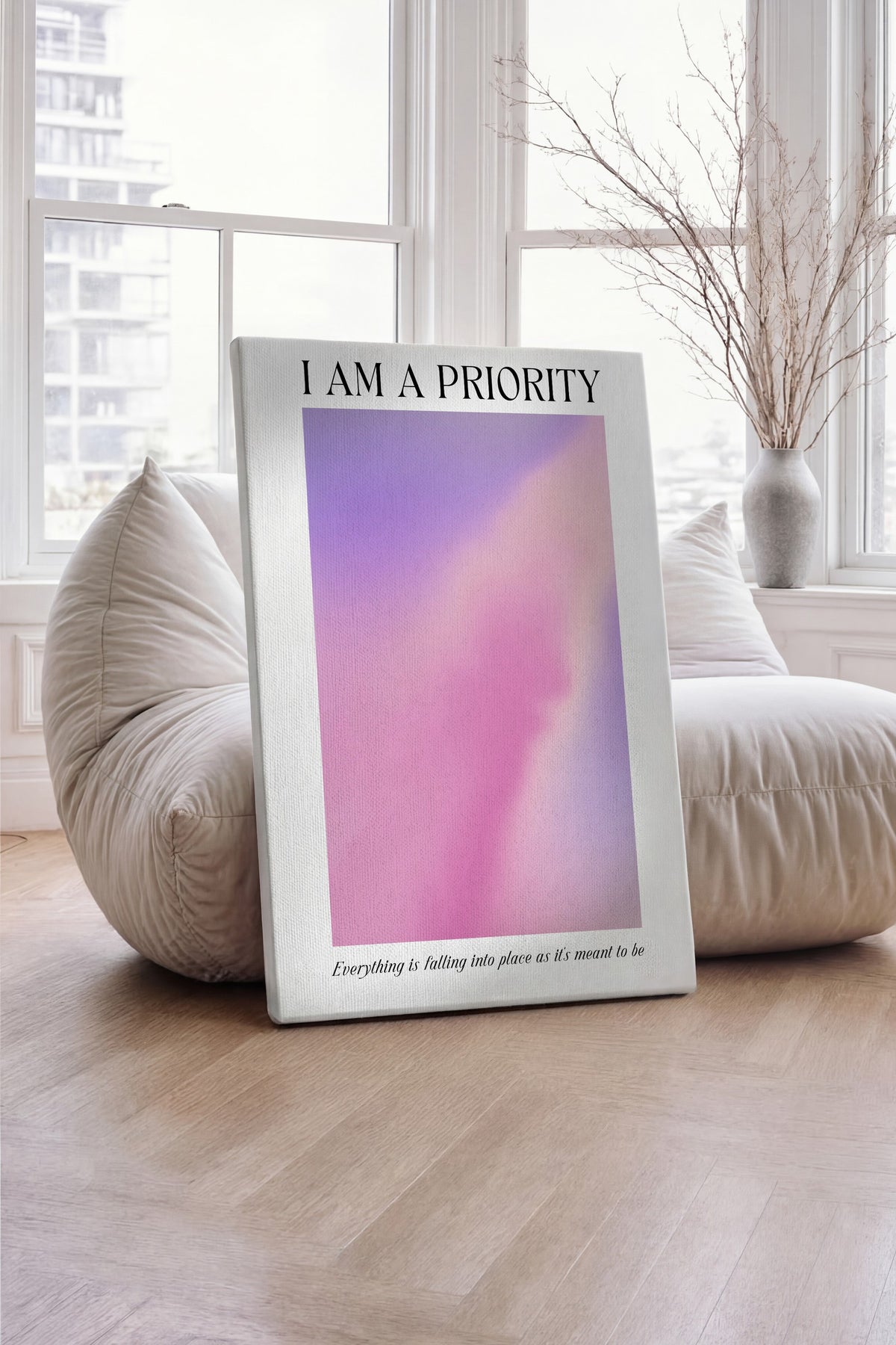 I AM A PRIORITY Aura Kanvas Tablo