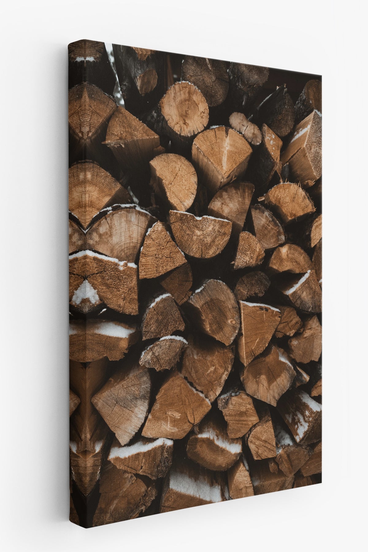 Odun Yığını Rustic Kanvas Tablo