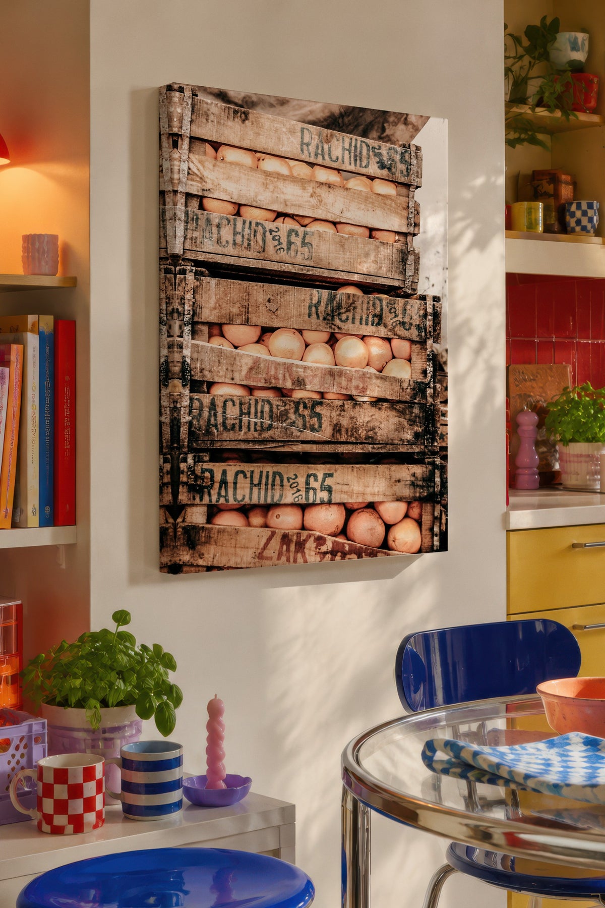 Portakal Kasaları Rustic Kanvas Tablo