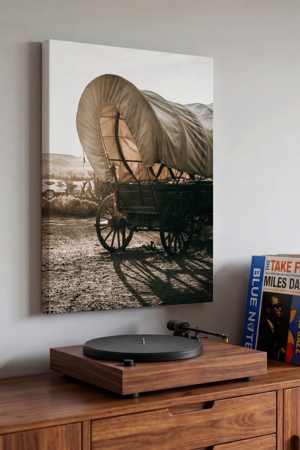 Batıya Yolculuk Rustic Kanvas Tablo
