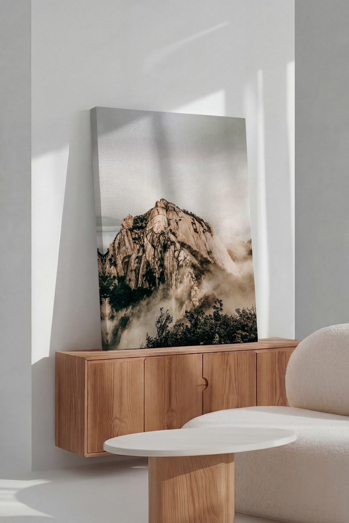 Sisler İçinde Zirve Rustic Kanvas Tablo