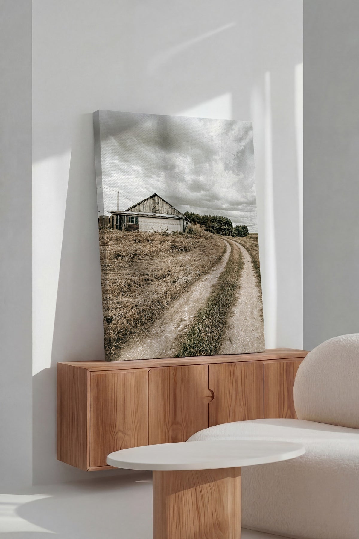 Kırsal Peyzaj Rustic Kanvas Tablo