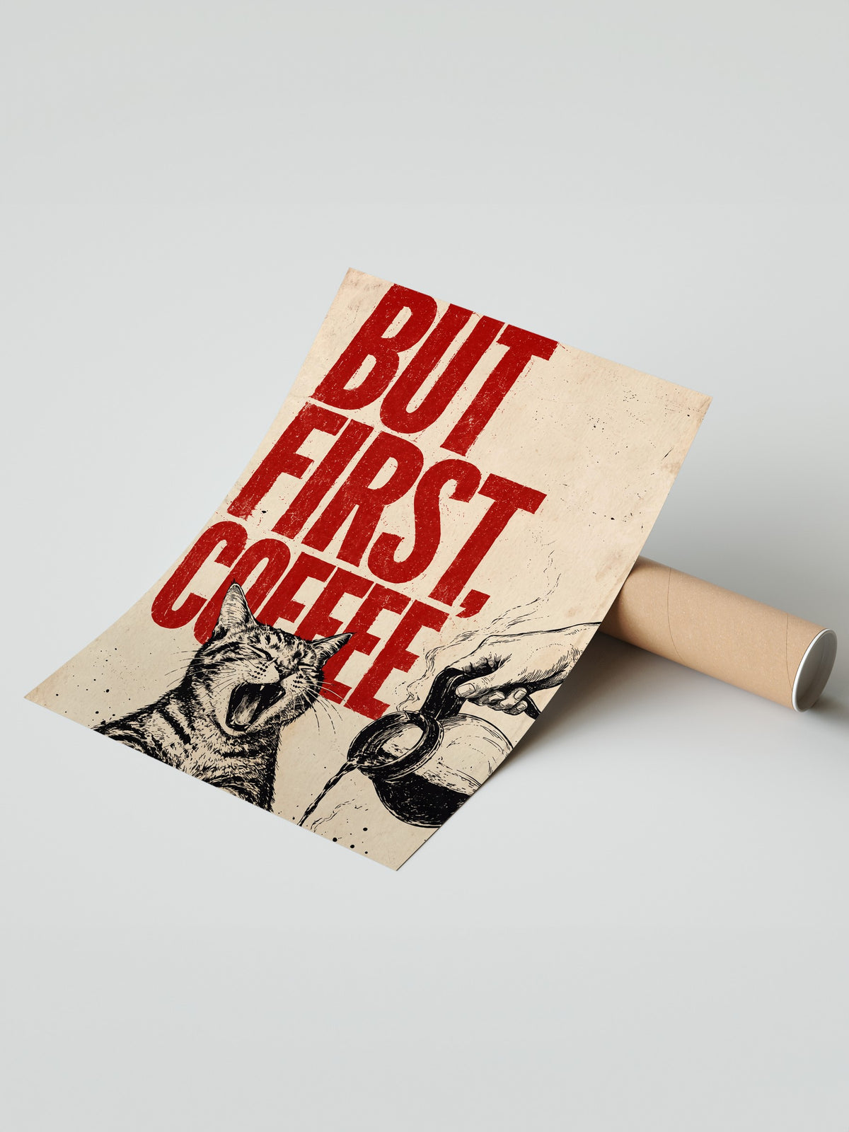BUT FIRST, COFFEE Çerçevesiz Poster