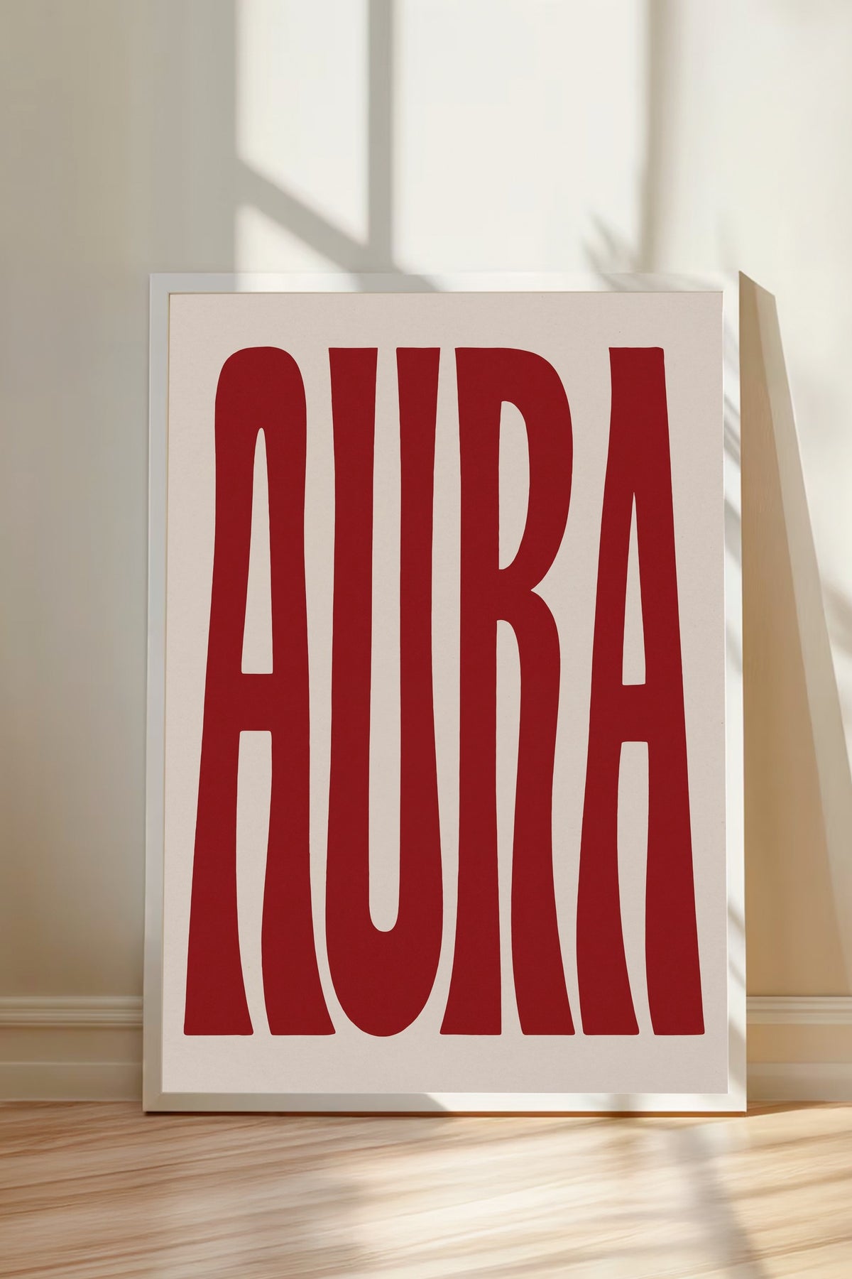 AURA Poster – Beyaz Çerçeveli Tablo