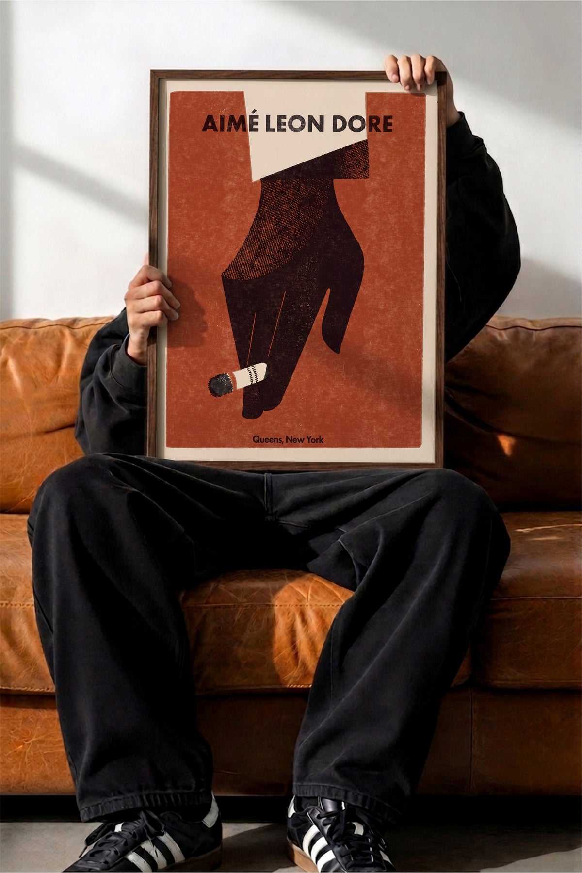 AIMÉ LEON DORE Poster – Kahverengi Çerçeveli Tablo