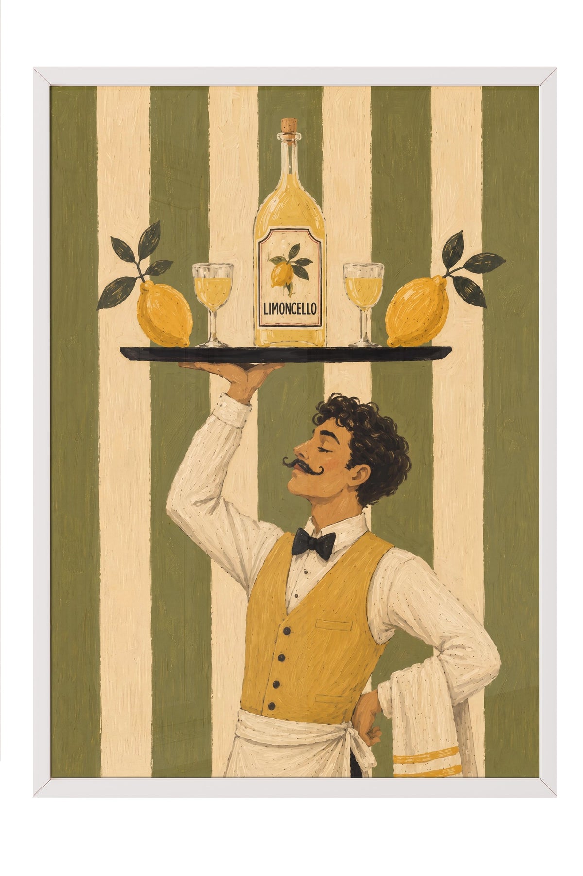 Limoncello Poster – Beyaz Çerçeveli Tablo