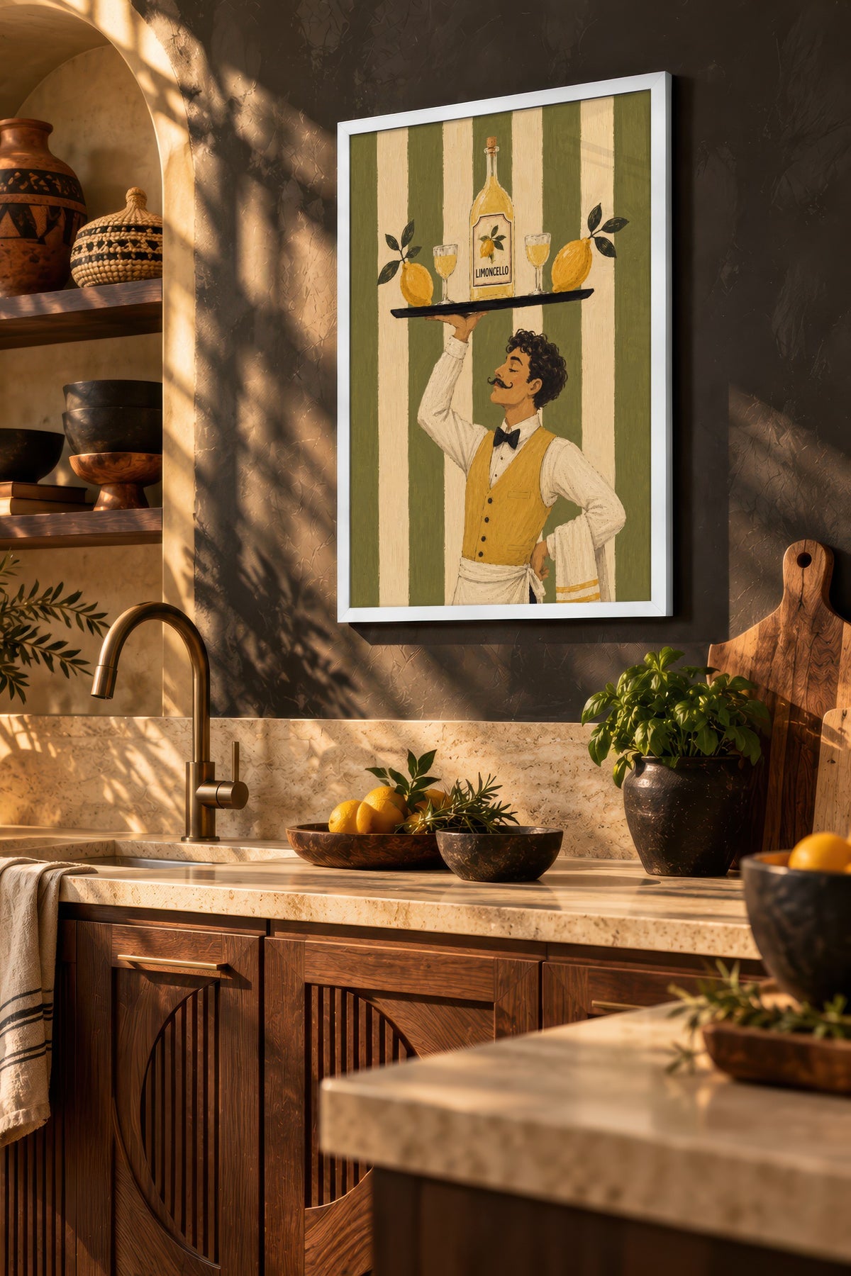 Limoncello Poster – Beyaz Çerçeveli Tablo