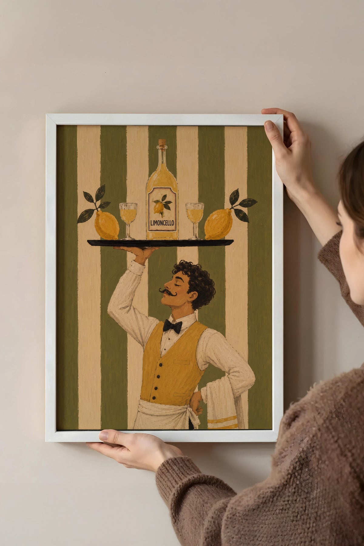 Limoncello Poster – Beyaz Çerçeveli Tablo