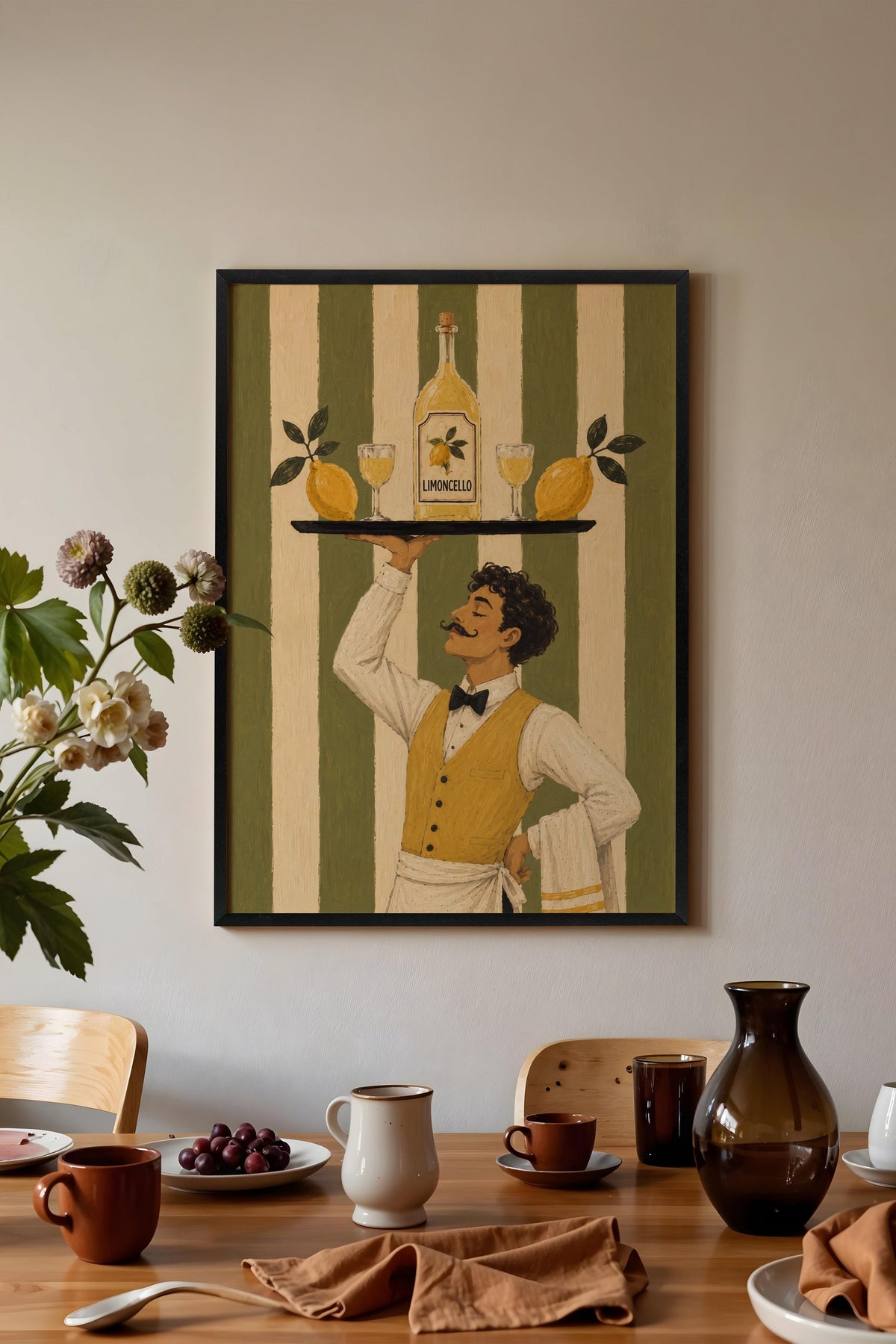 Limoncello Poster – Siyah Çerçeveli Tablo