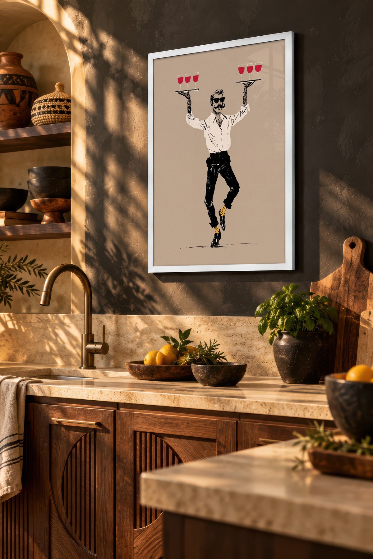 Dans Eden Garson Poster – Beyaz Çerçeveli Tablo