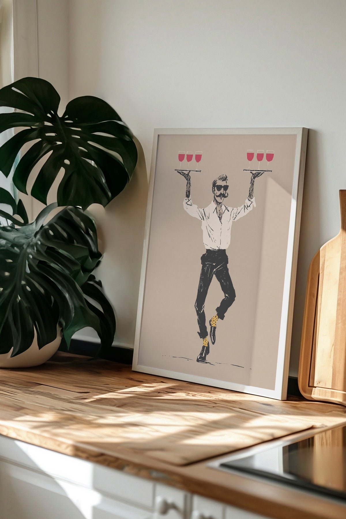 Dans Eden Garson Poster – Beyaz Çerçeveli Tablo