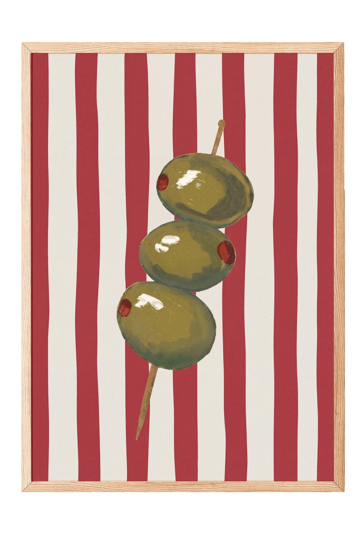Zeytin Şiş Poster – Ahşap Çerçeveli Tablo