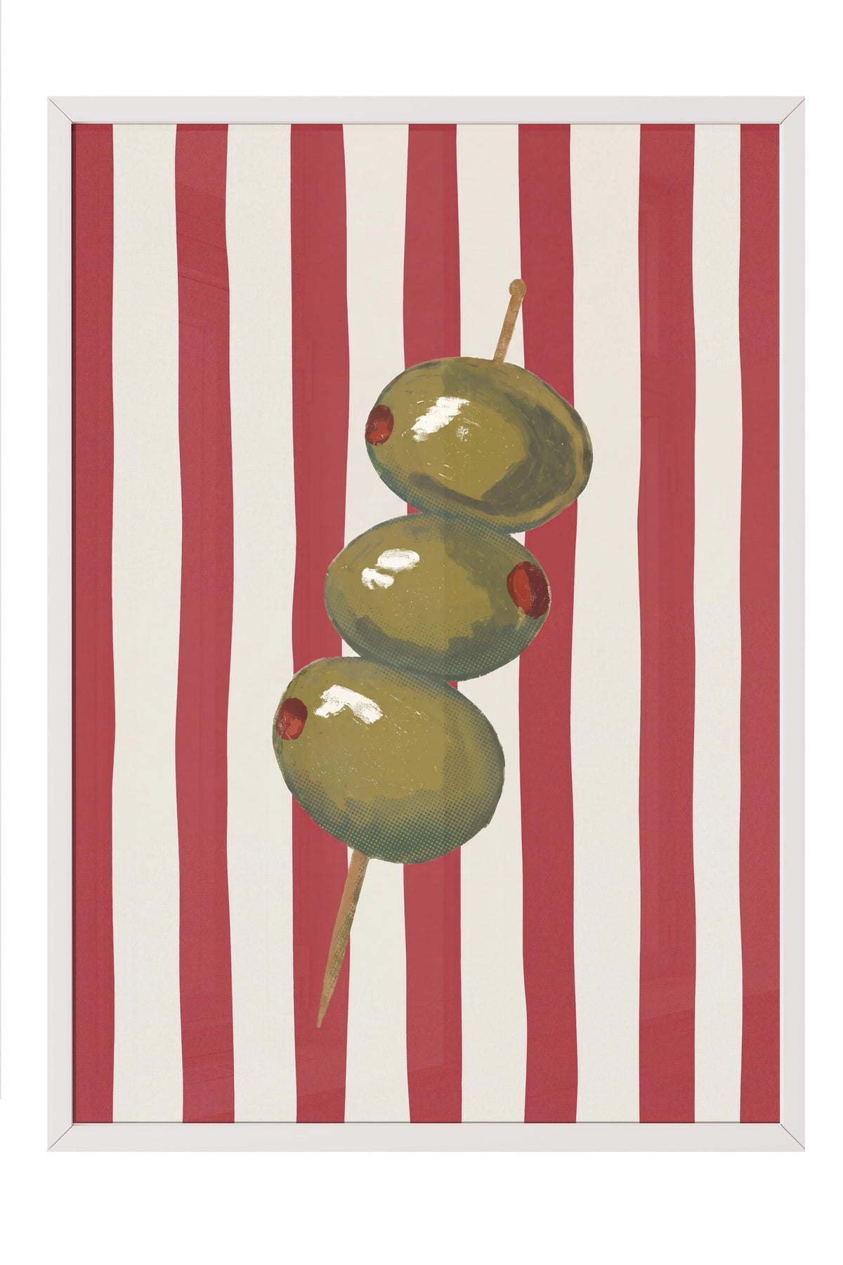 Zeytin Şiş Poster – Beyaz Çerçeveli Tablo