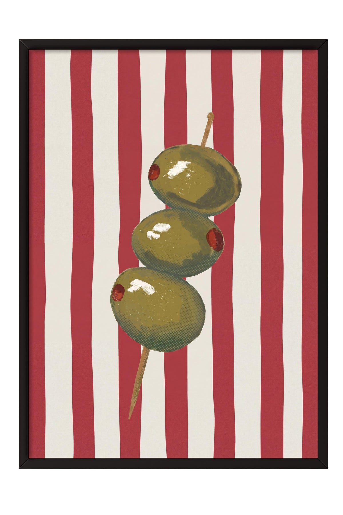 Zeytin Şiş Poster – Siyah Çerçeveli Tablo