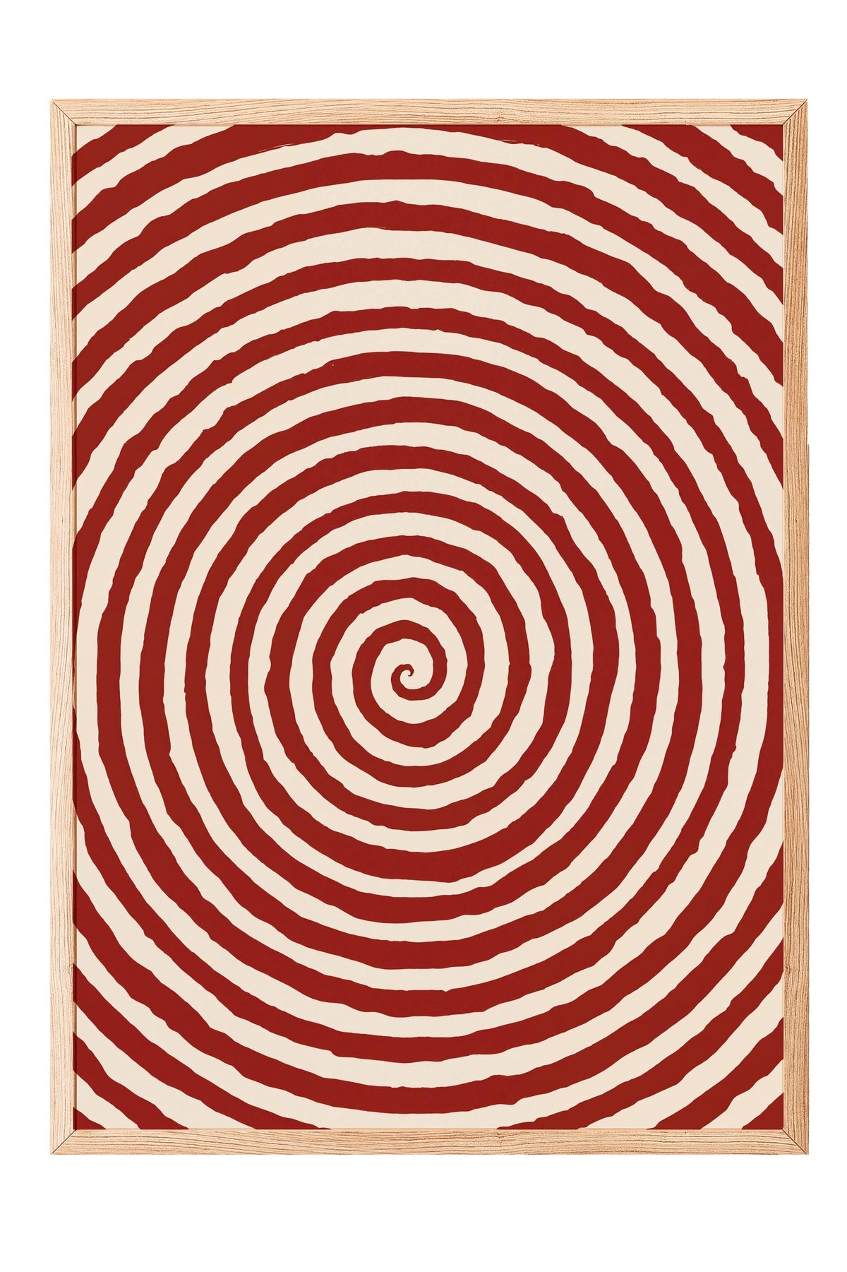 Kıvrımlı Dairesel Desen Poster – Ahşap Çerçeveli Tablo