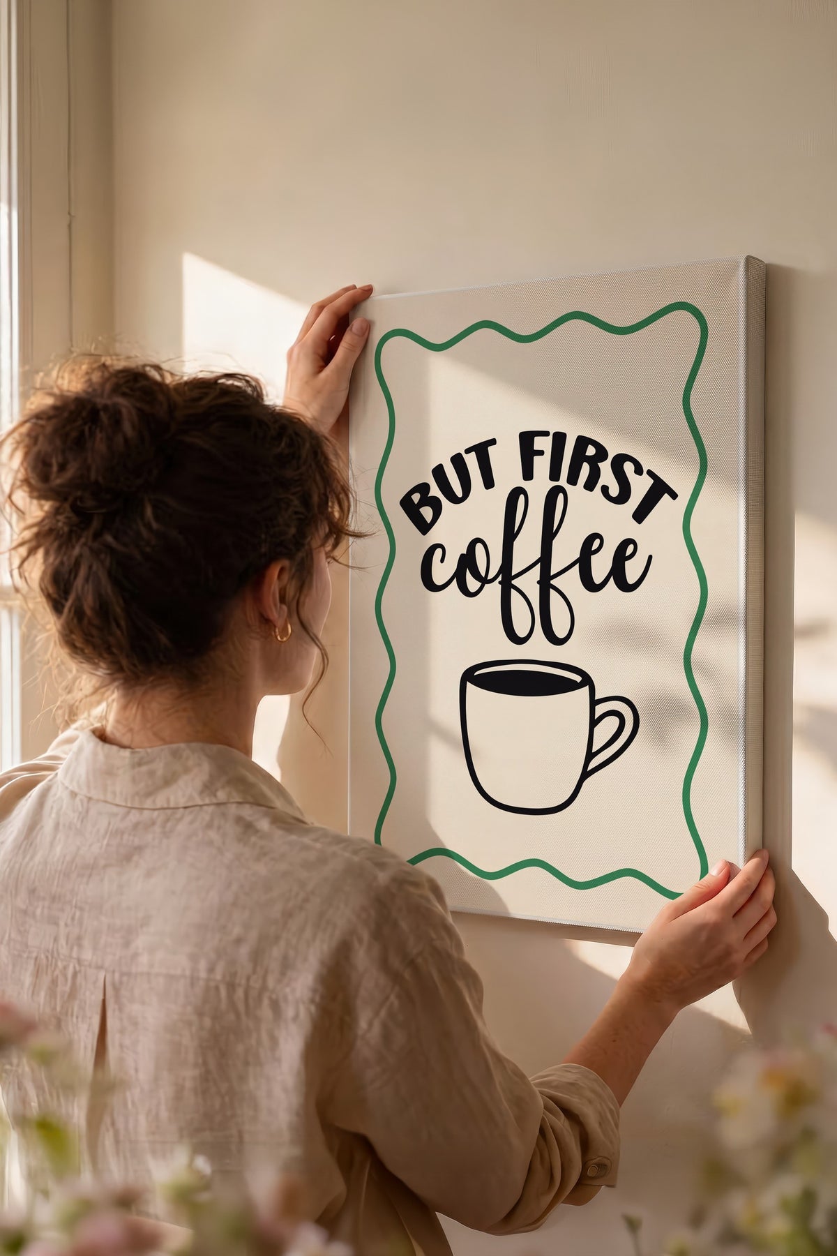 BUT FIRST coffee Kanvas Tablo