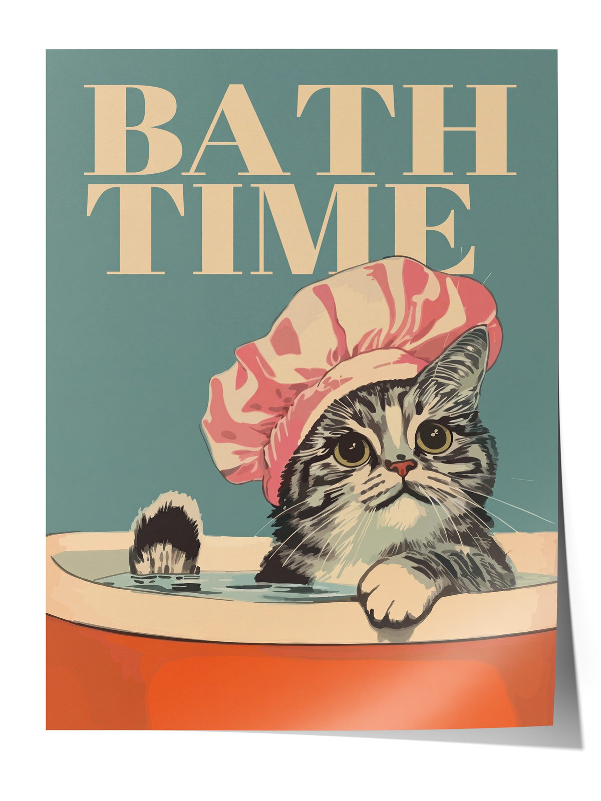 BATH TIME Çerçevesiz Poster