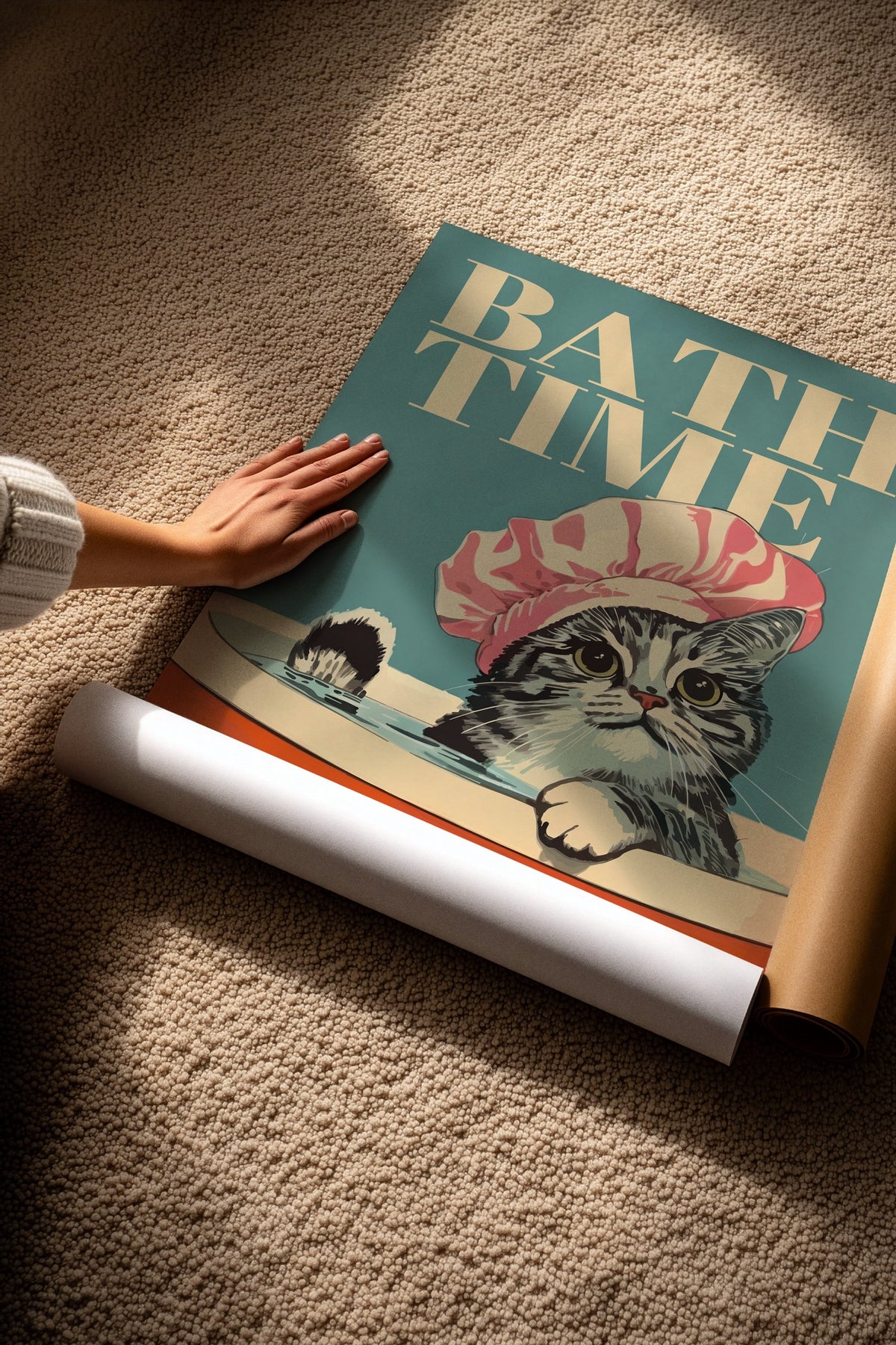 BATH TIME Çerçevesiz Poster