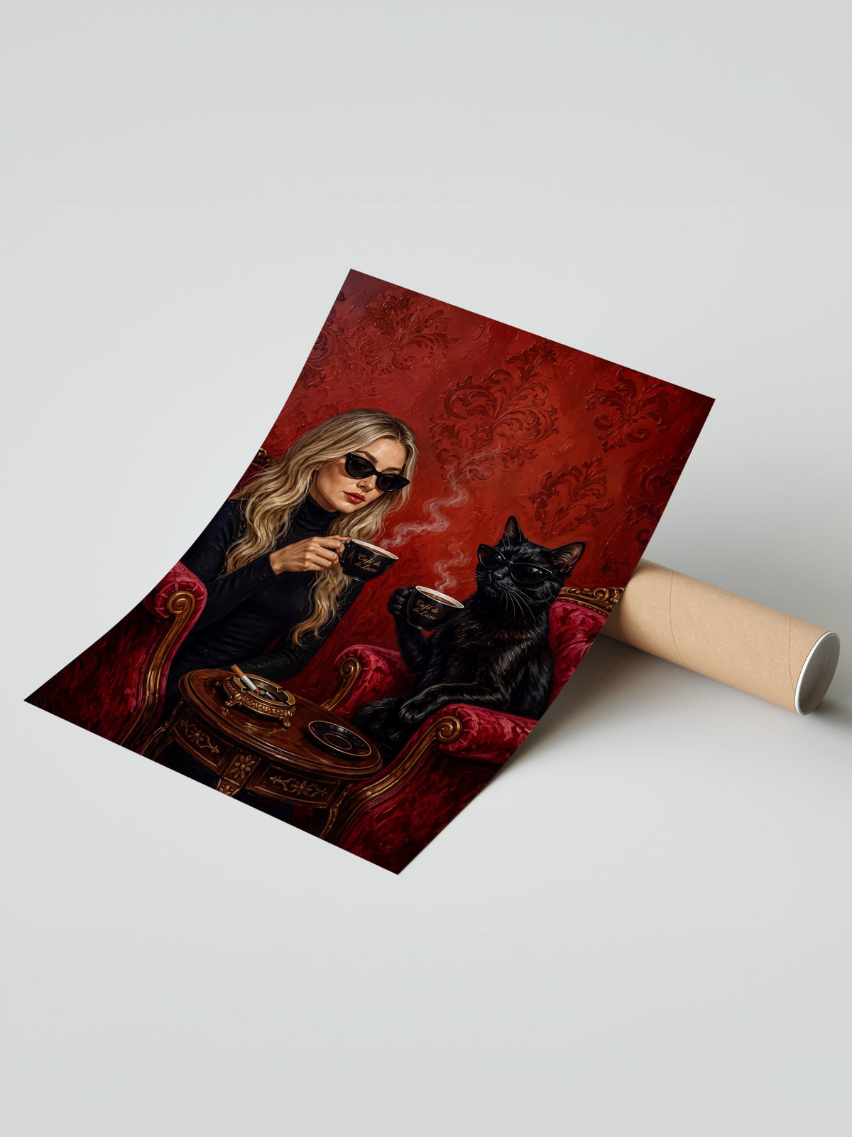 Kahve Sohbeti Çerçevesiz Poster
