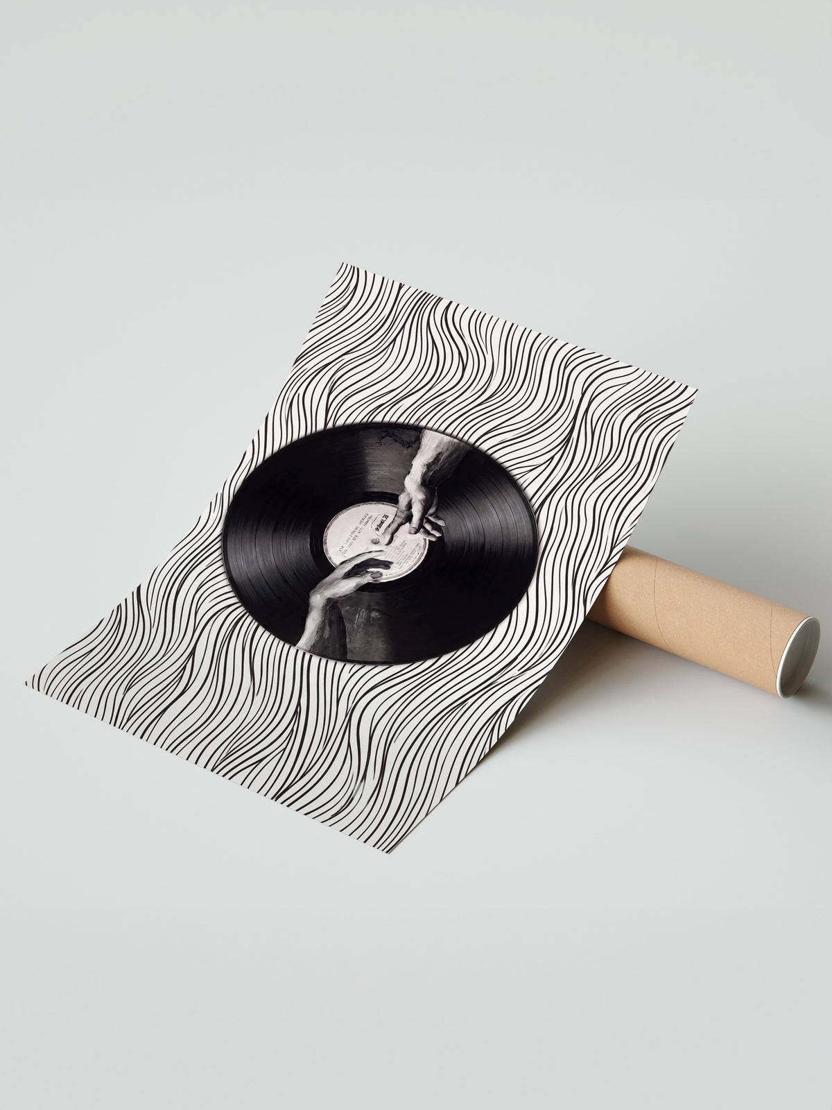 Vinil Dokunuşu Çerçevesiz Poster