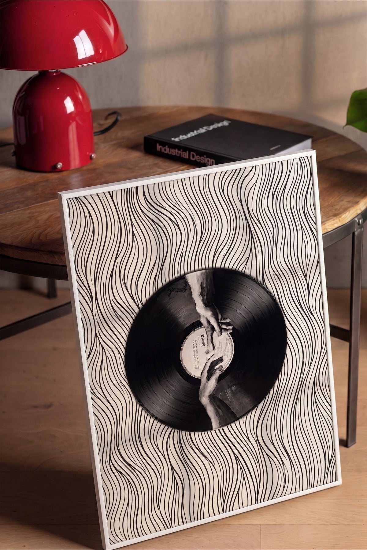Vinil Dokunuşu Poster – Beyaz Çerçeveli Tablo