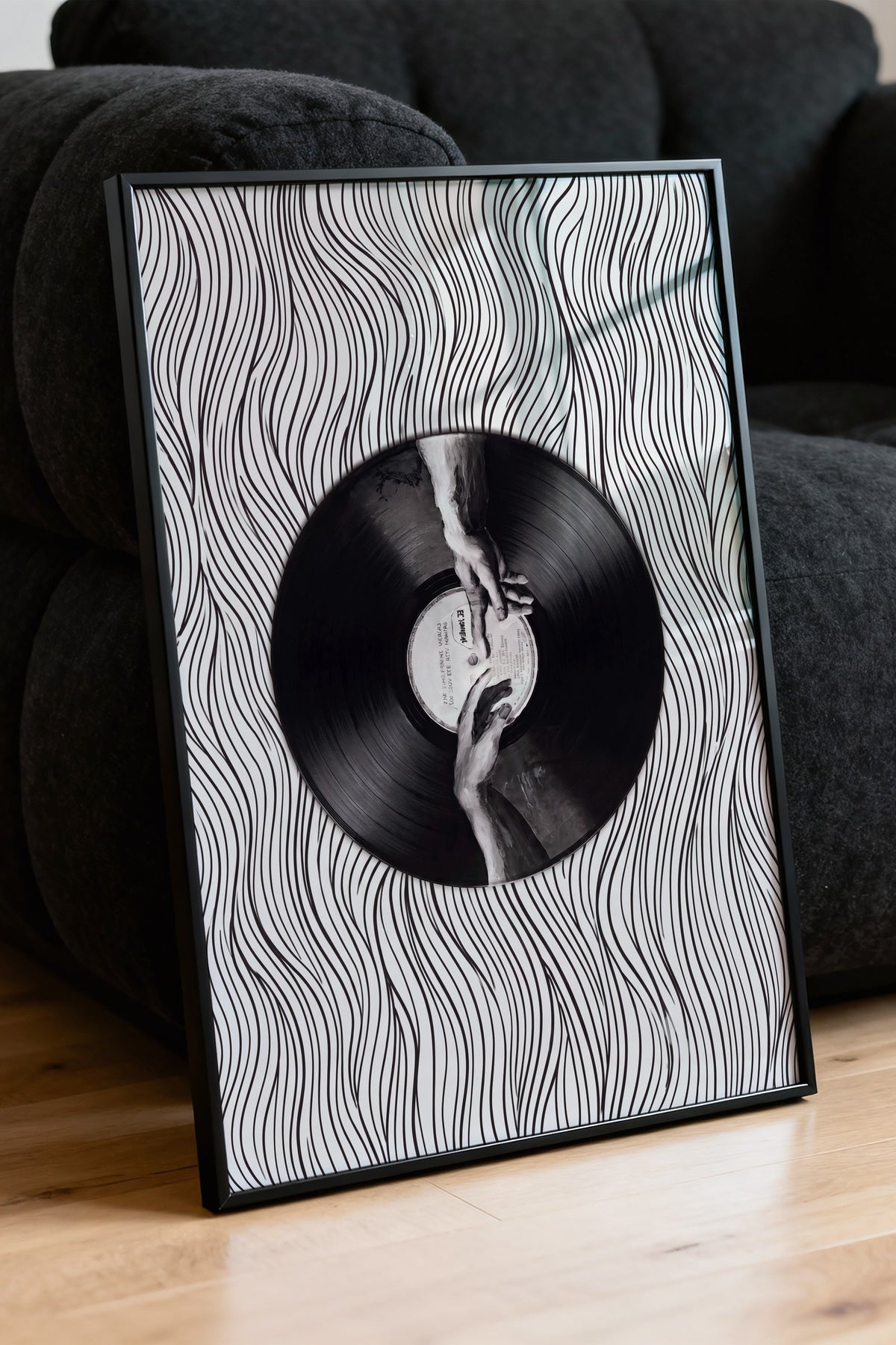 Vinil Dokunuşu Poster – Siyah Çerçeveli Tablo