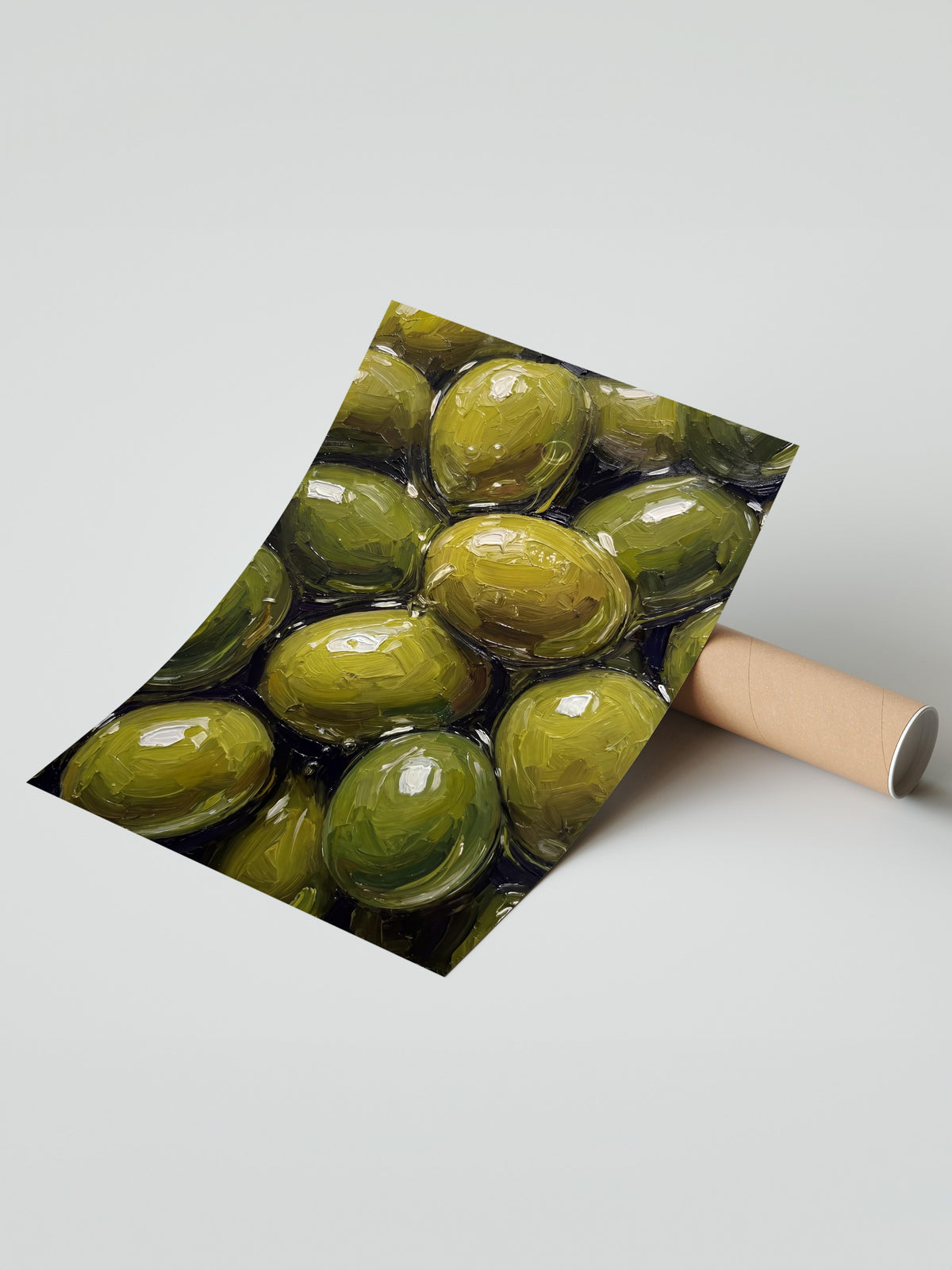 Zeytin Görselleri Çerçevesiz Poster